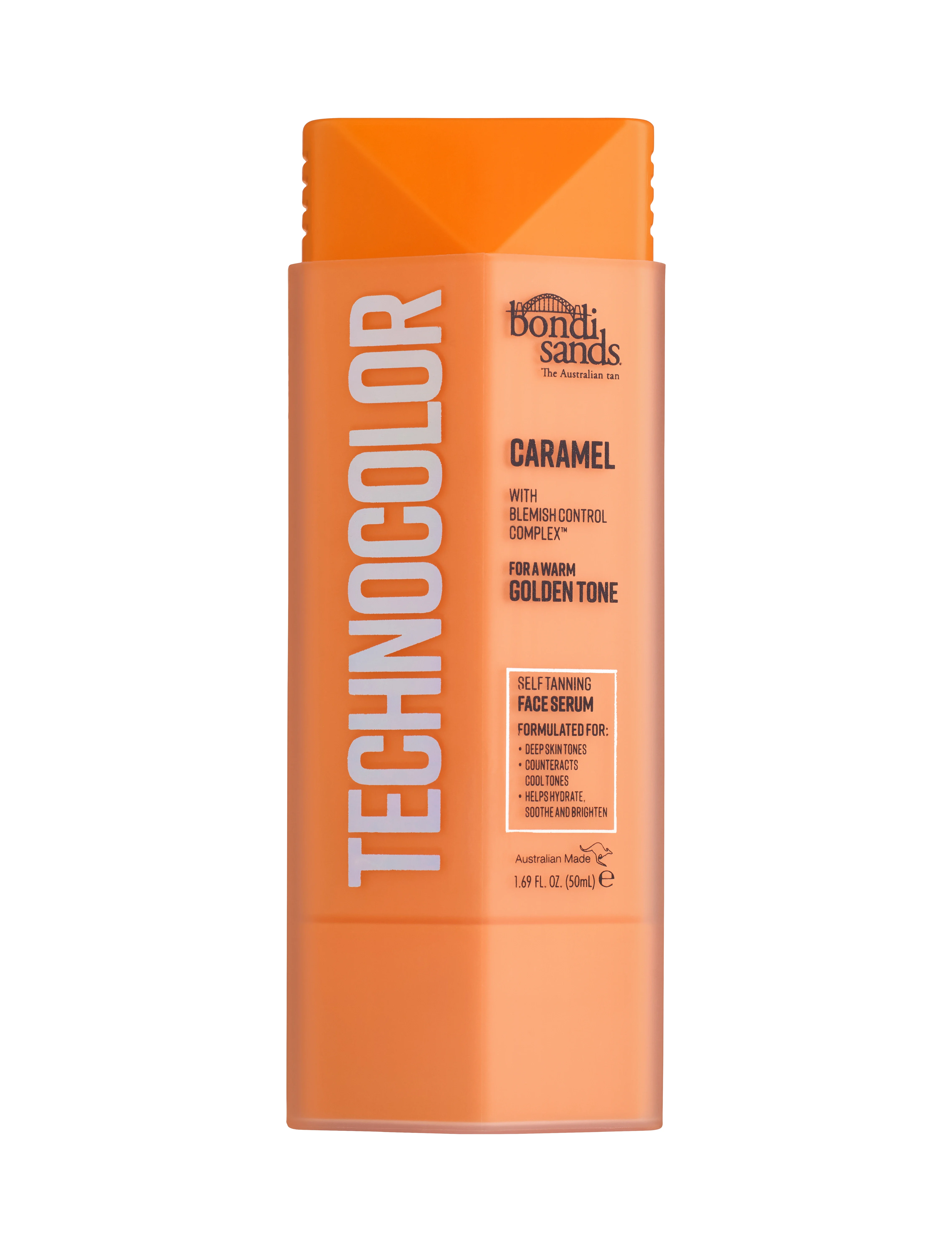 Bondi Sands Technocolor Self Tanning Face Serum 50 ml Caramel - Brun utan sol ansikte