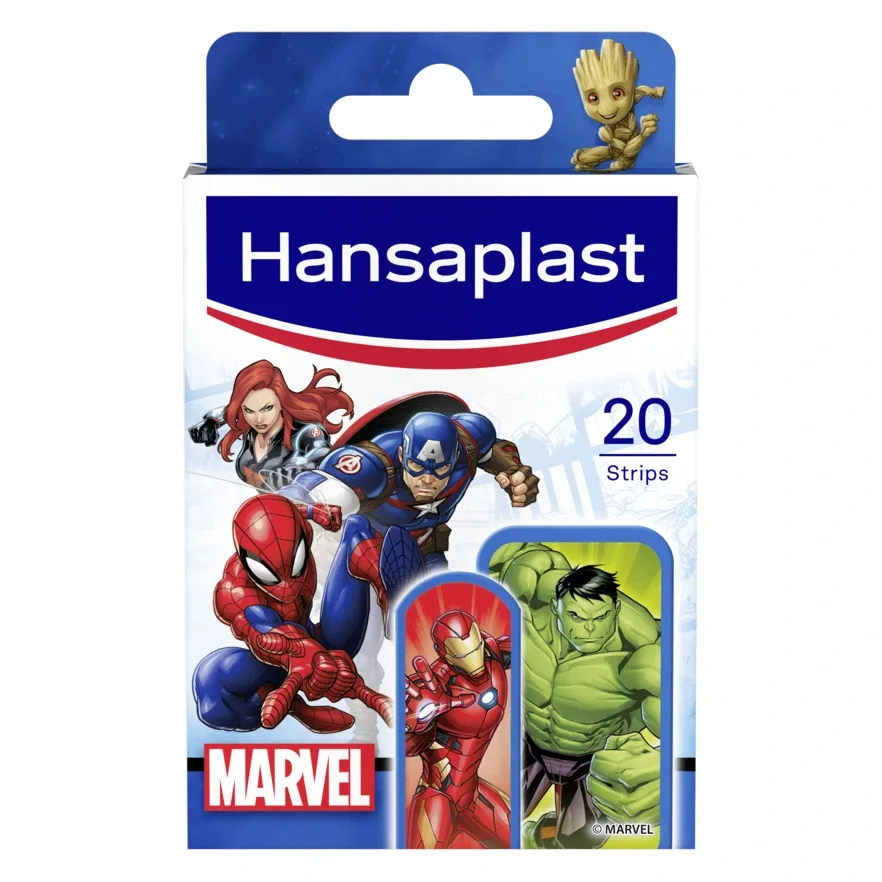 Hansaplast Marvel Kids 20 Strips - Barnplåster