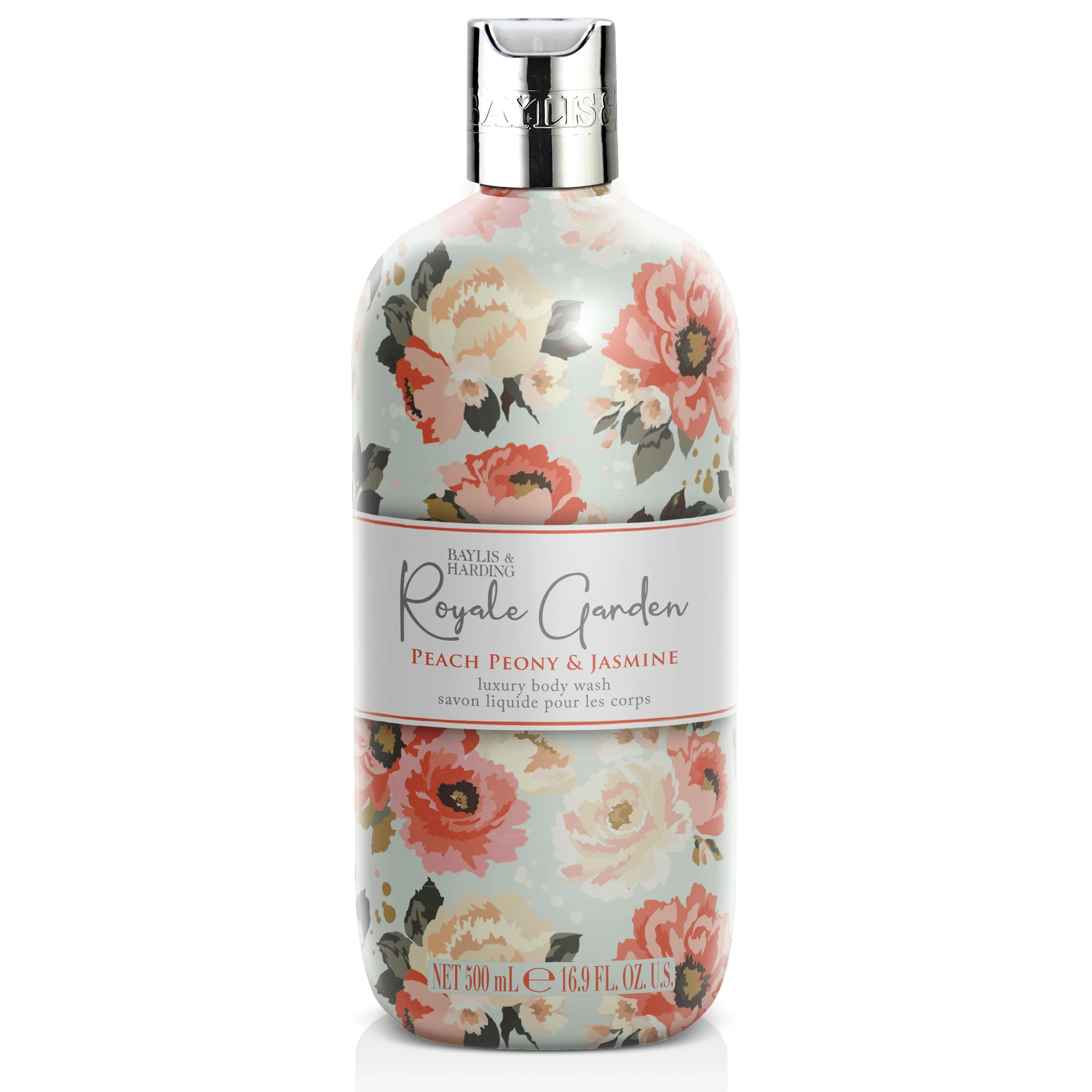 Baylis & Harding Royale Garden Peach Peony & Jasmine Body Wash 500 ml - Veganska produkter