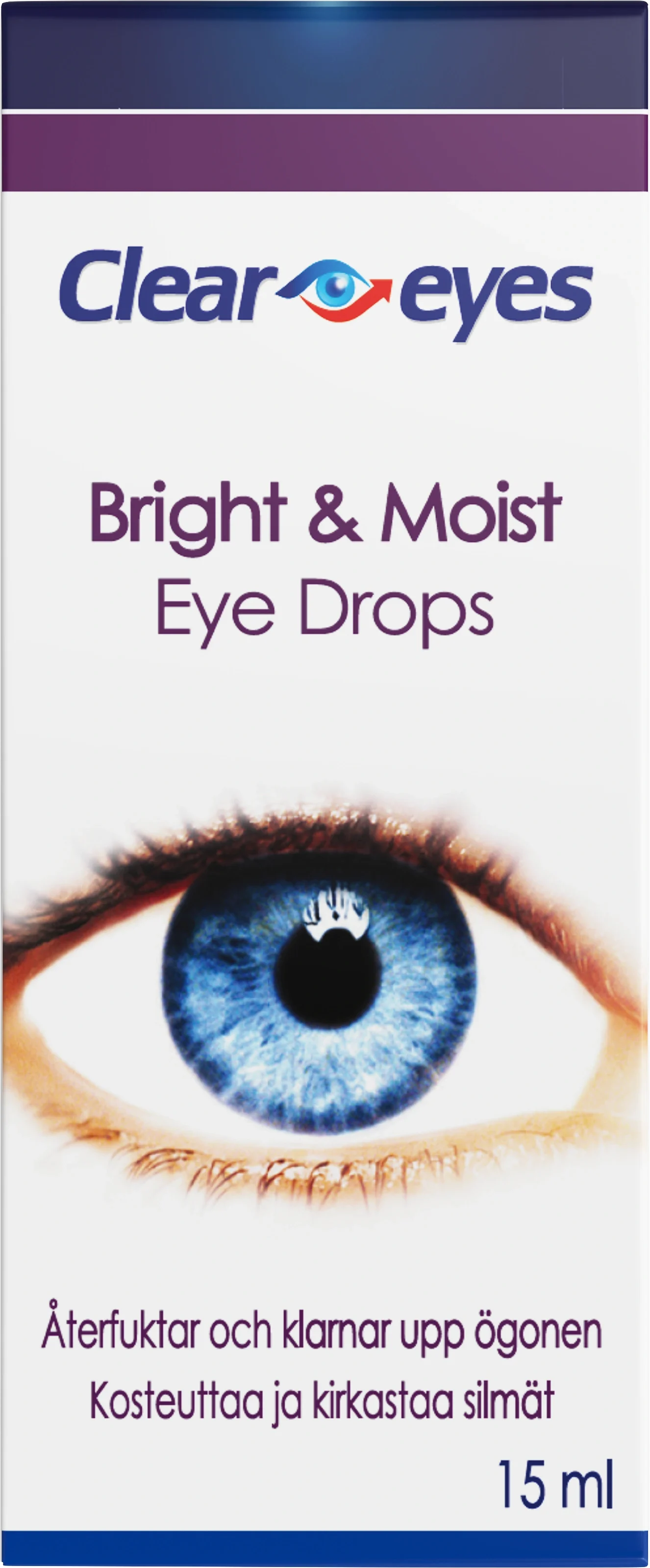 Clear Eyes Bright & Moist 15 ml - Ögondroppar