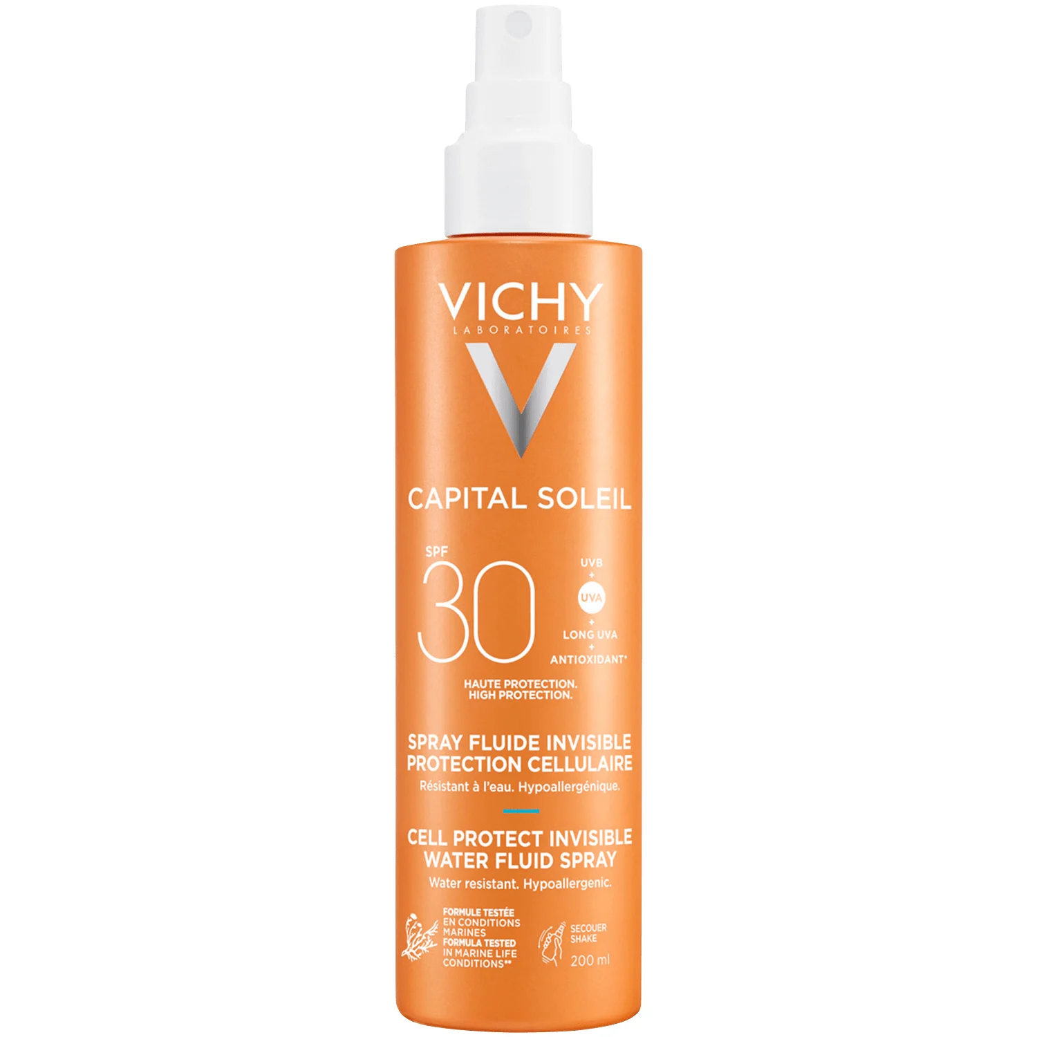 Vichy Capital Soleil Cell Protect UV Spray SPF30 200 ml - Solskydd ansikte