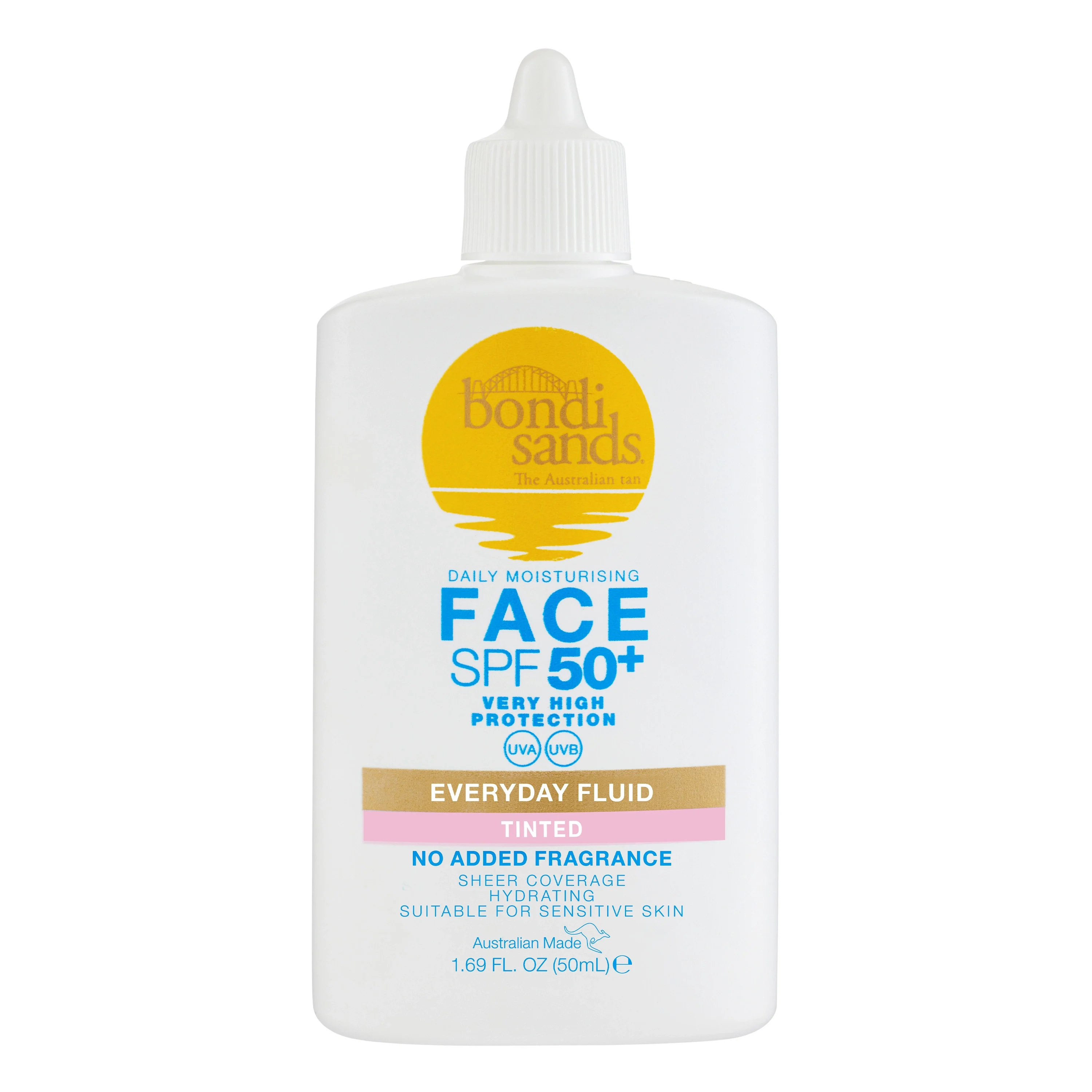 Bondi Sands Everyday Tinted Face Fluid SPF 50+ , 50 ml - Solkräm SPF 50