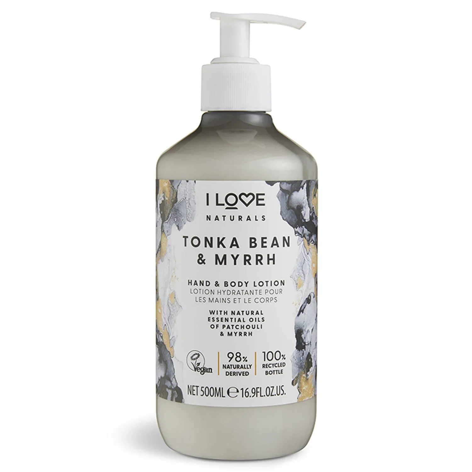 I LOVE Naturals Hand & Body Lotion Tonka Bean & Myrrh 500 ml - Hudkräm & bodylotion
