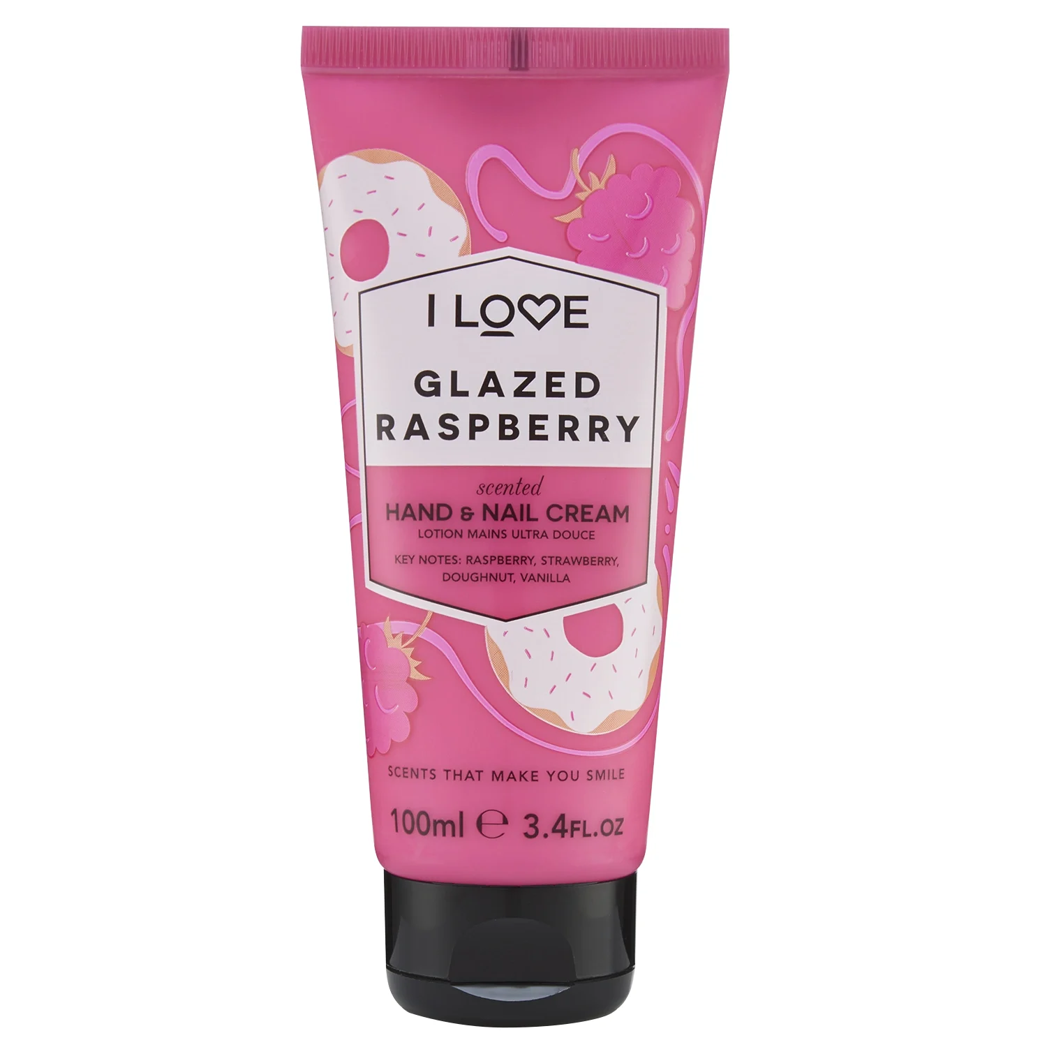 I LOVE Signature Hand & Nail Cream Glazed Raspberry 100 ml - Handkräm
