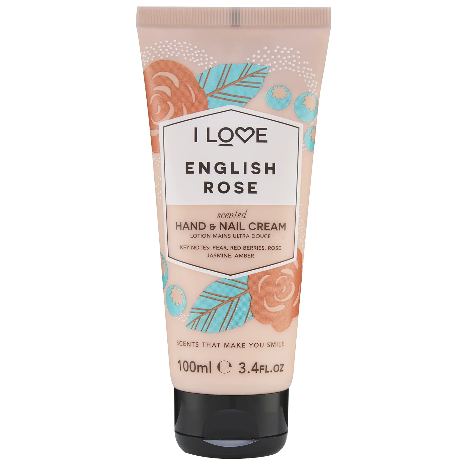 I LOVE Signature Hand & Nail Cream English Rose 100 ml - Handkräm
