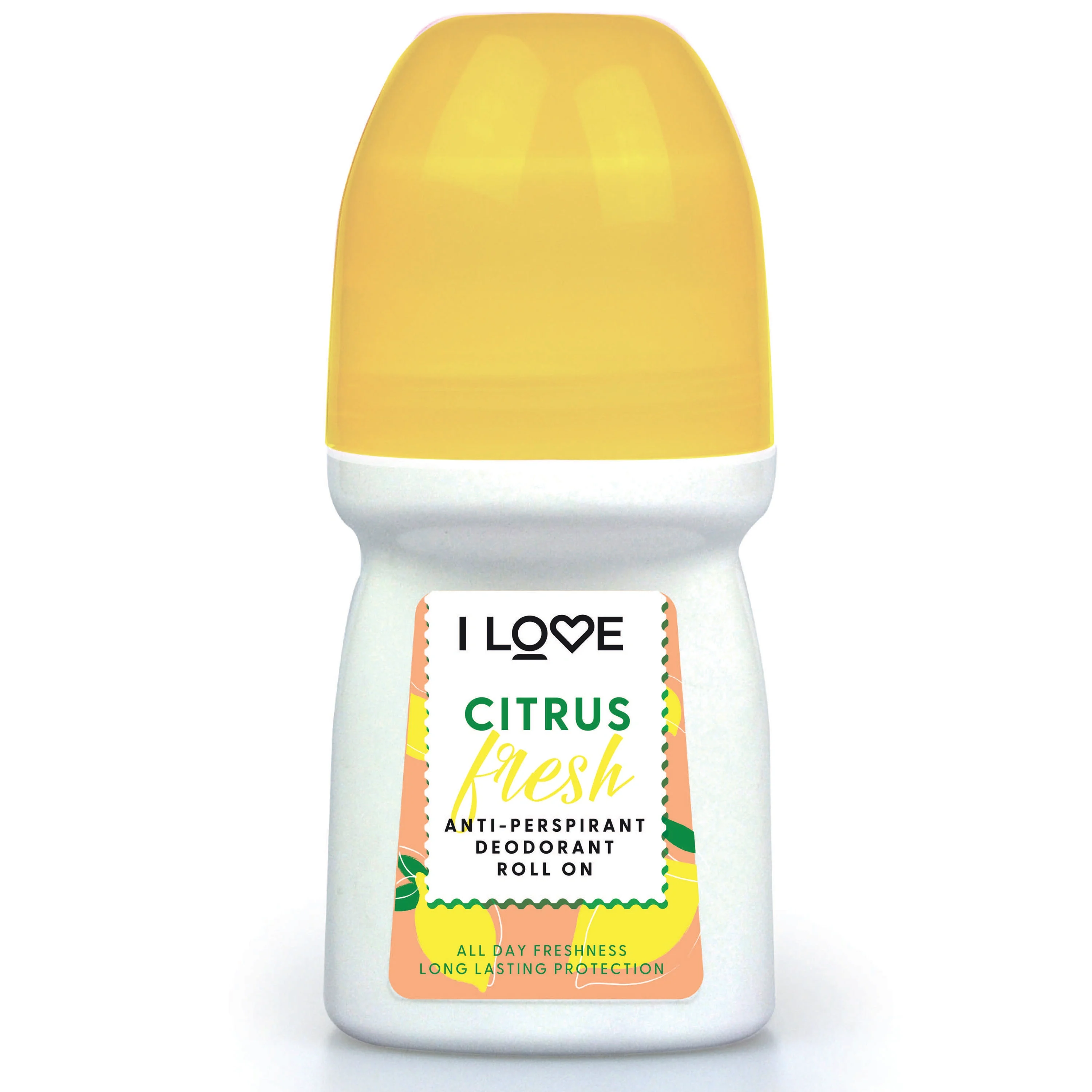 I LOVE Anti Perspirant Deodorant Roll On Citrus Fresh 50 ml - Deodorant & antiperspirant