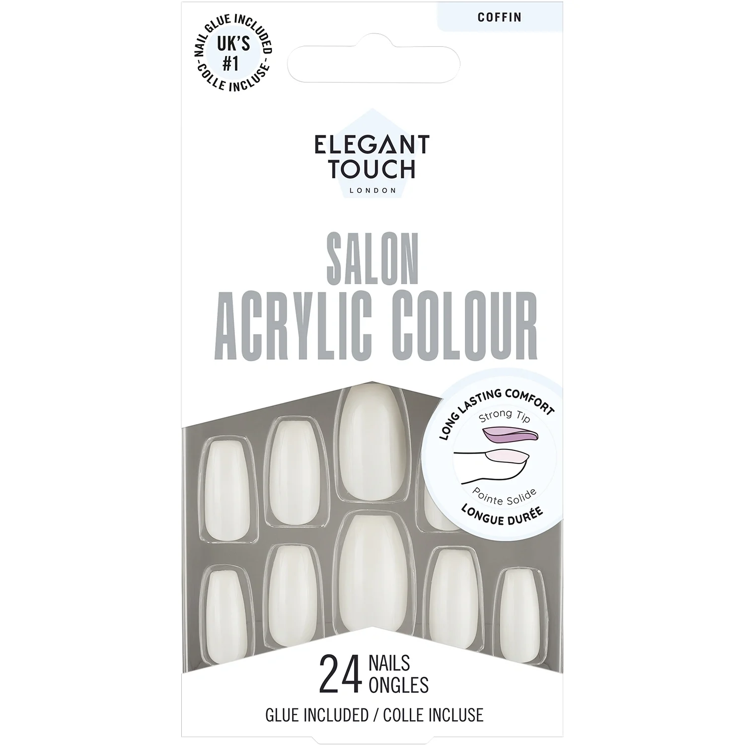 Elegant Touch Colour Acrylics Cocout Water - Lösnaglar & nageldekorationer