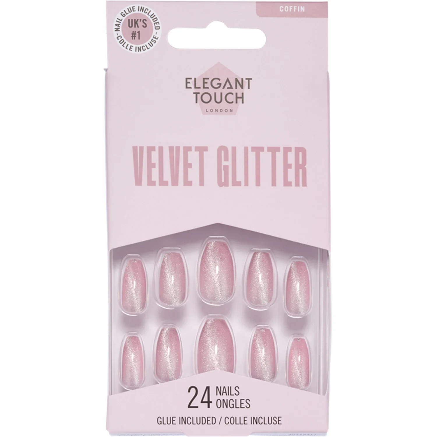 Elegant Touch Colour Velvet Glitter Celestial - Lösnaglar & nageldekorationer