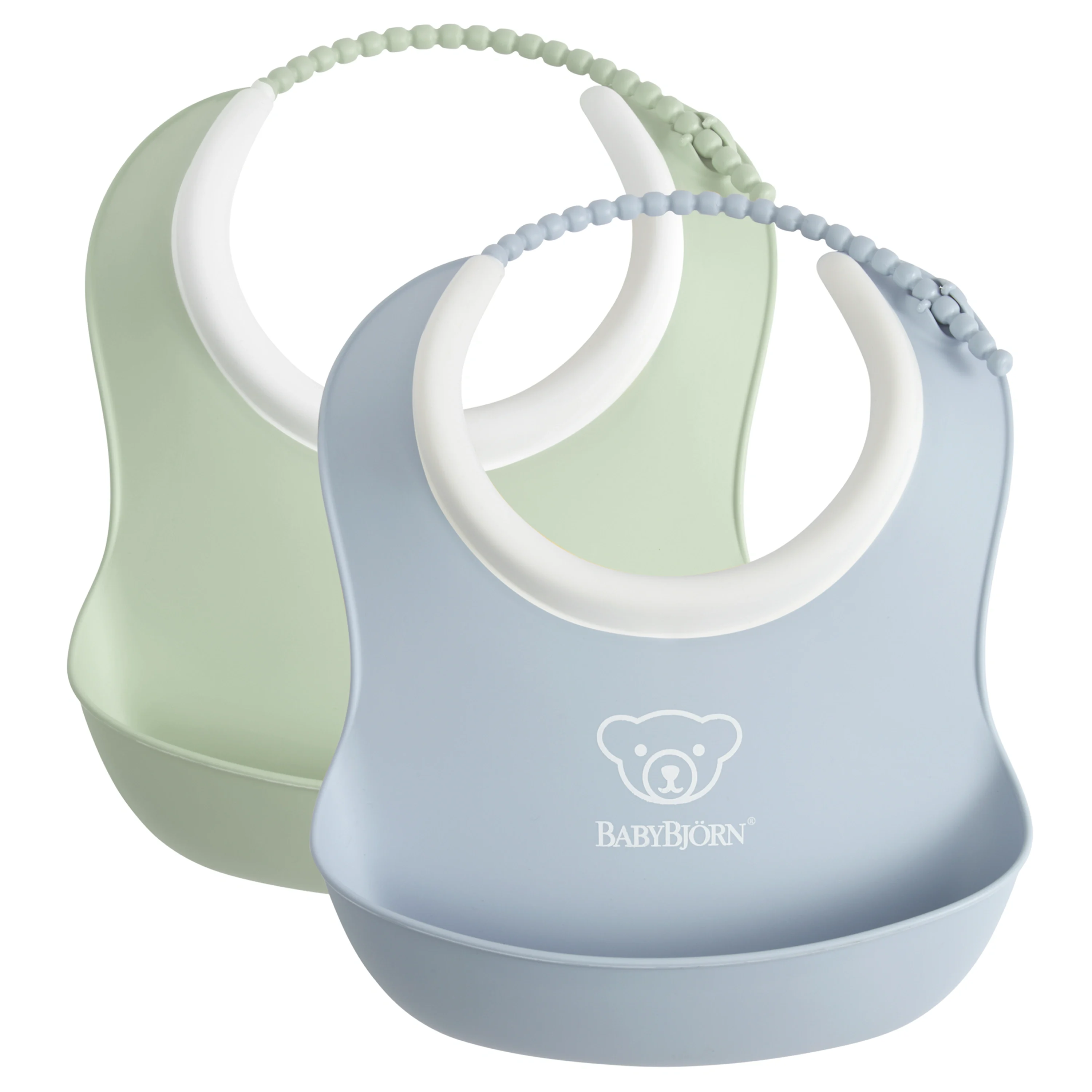 BabyBjörn Liten Haklapp Blekgrön/ Blekblå 2 st - Haklappar