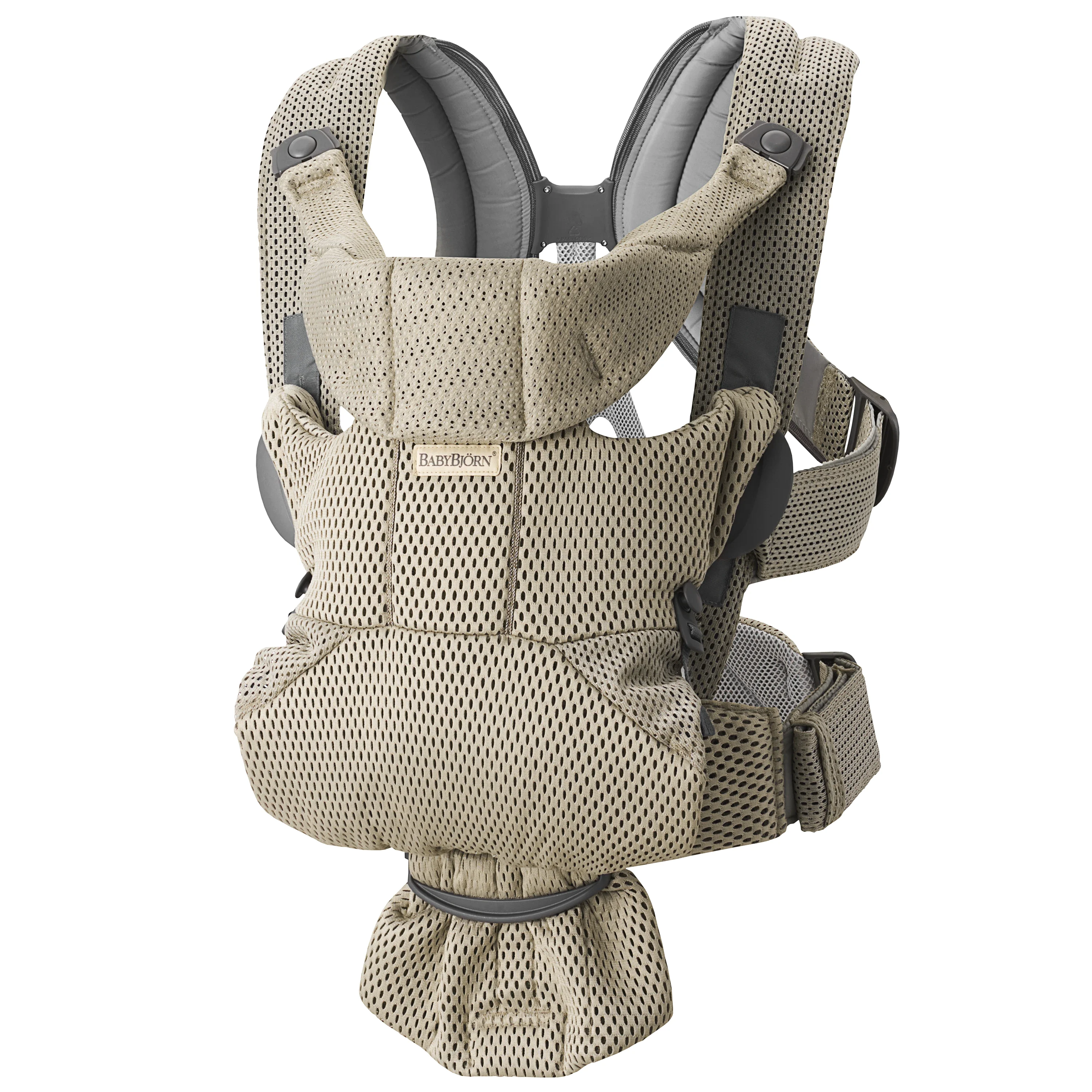 BabyBjörn Bärsele Move 3D Mesh Gråbeige - Bärselar för nyfödda
