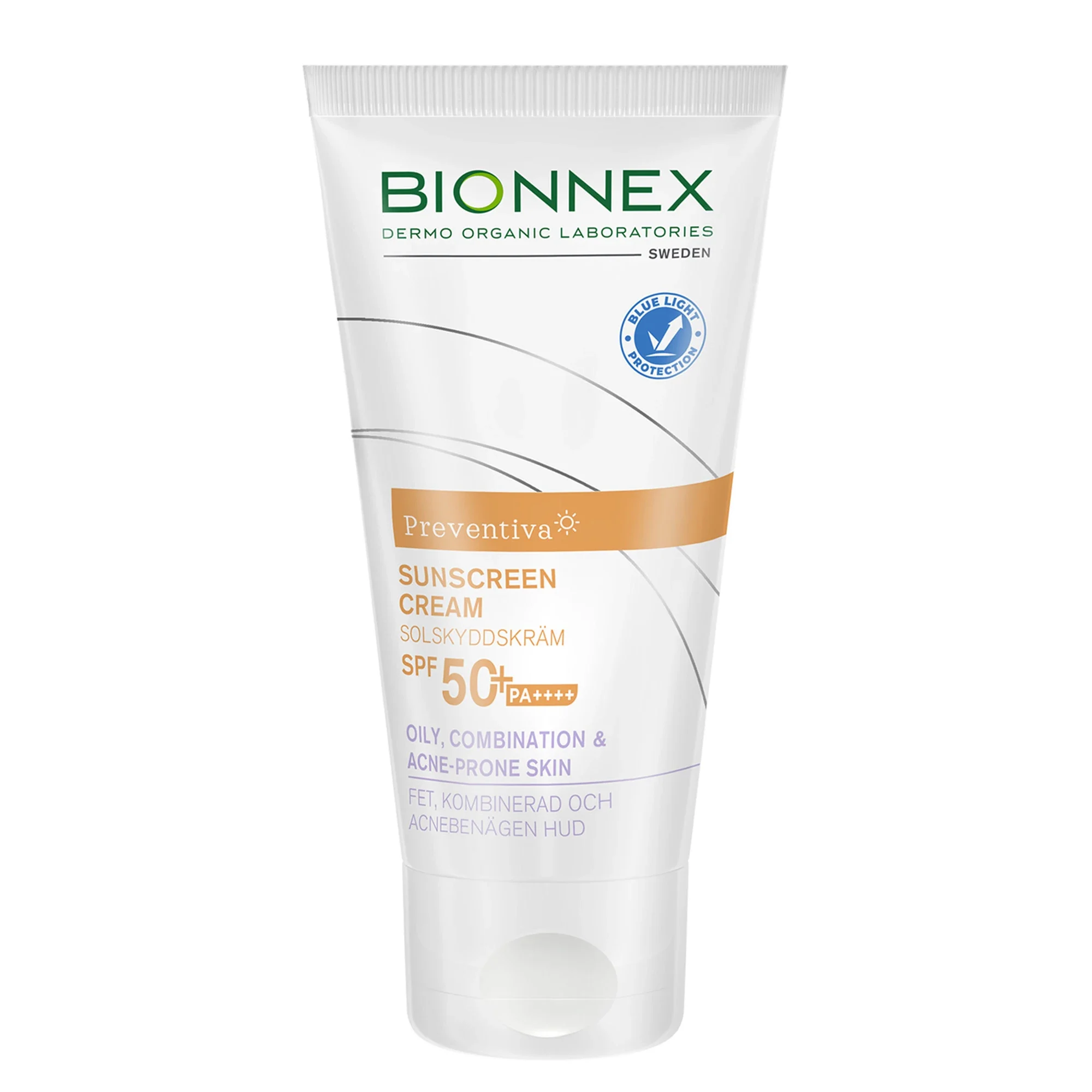 BIONNEX Preventiva Sunscreen 50+ Oily Combination & Acne Prone Skin 50ml - Solkräm SPF 50