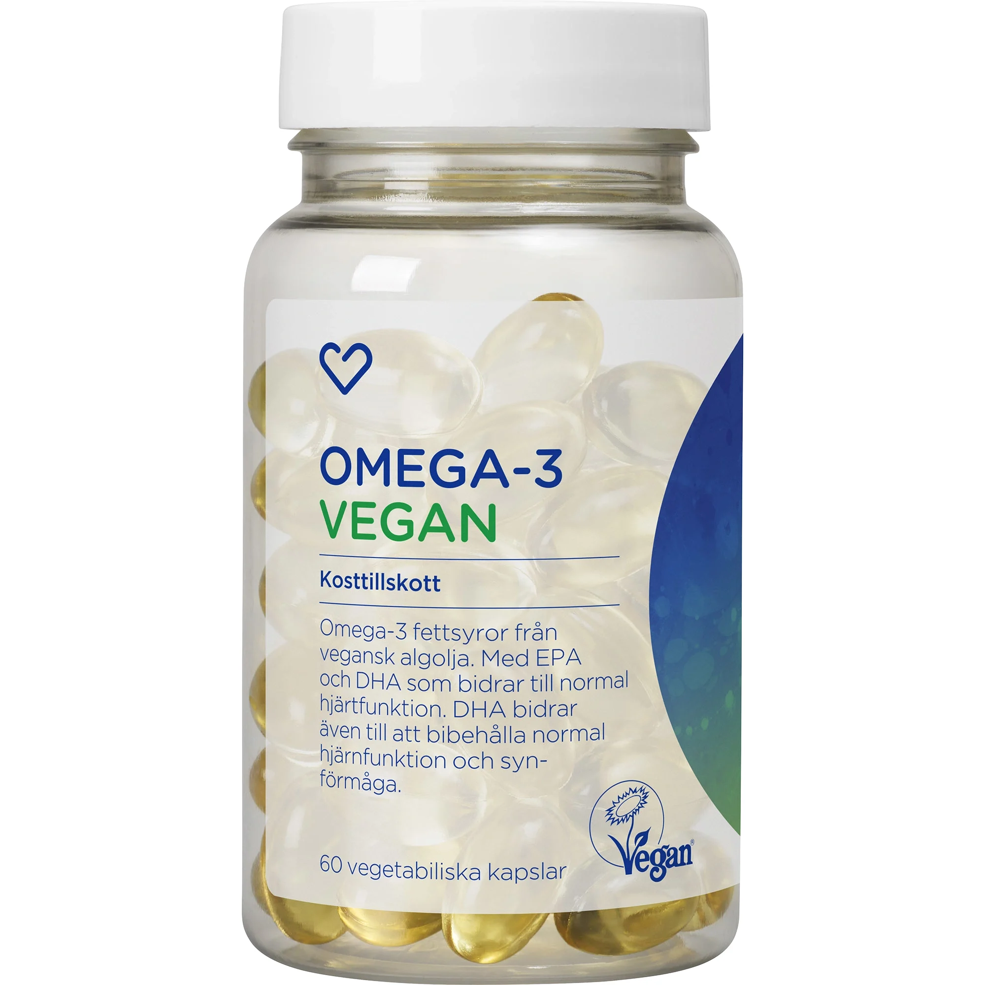Hjärtats Omega-3 Vegan Kapsel 60st - Omega 3