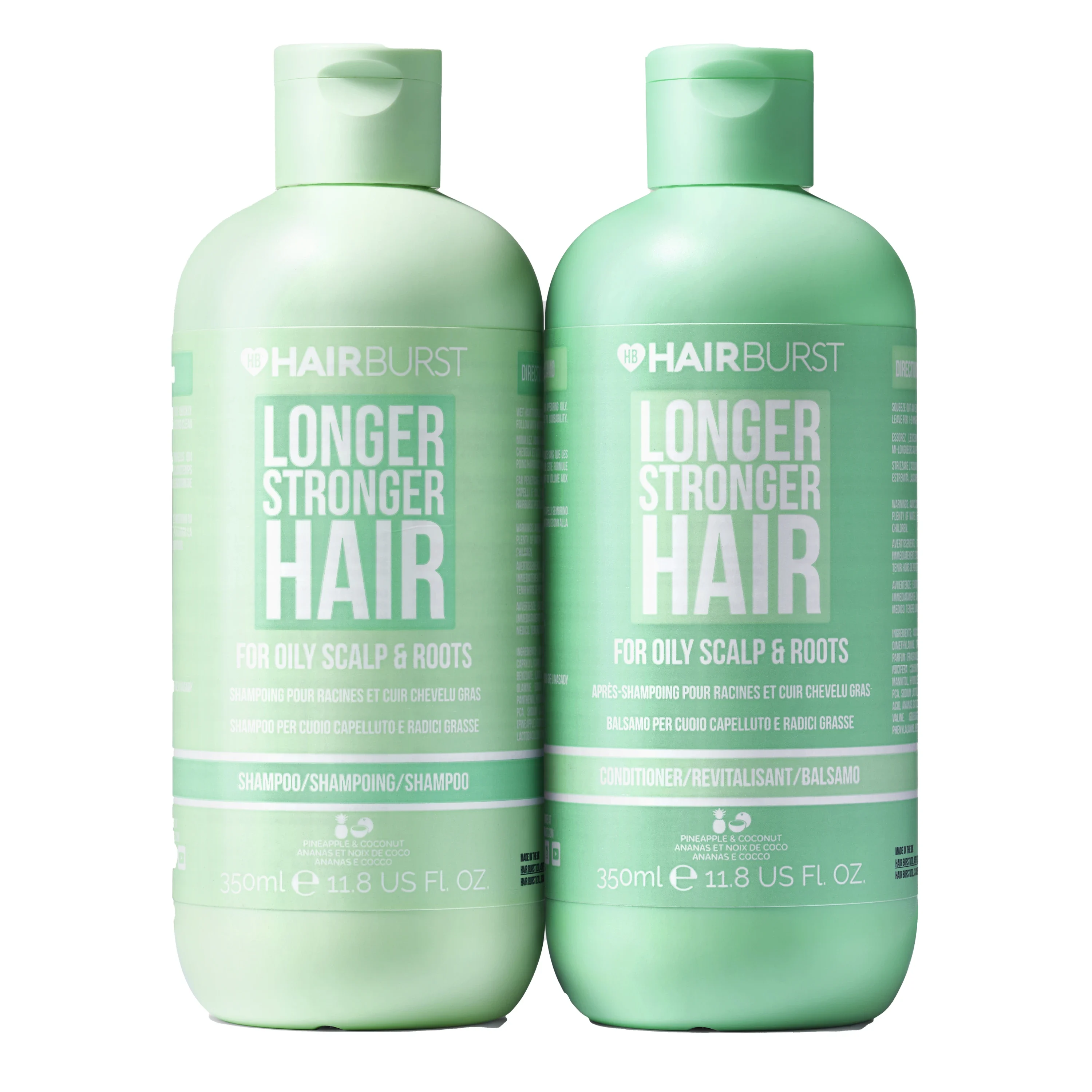 Hairburst Shampoo and Conditioner For Oily Hair 2x350 ml - Schampo för fett hår