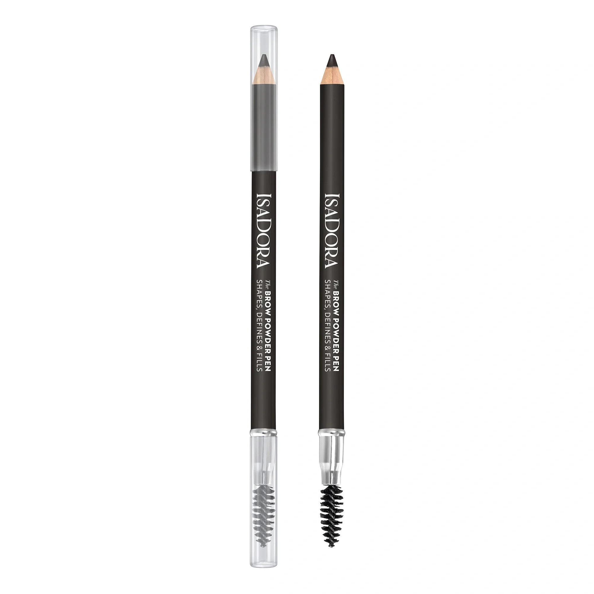 Isadora The Brow Powder Pen, Shapes, Defines & Fills 01 Black - Veganskt smink
