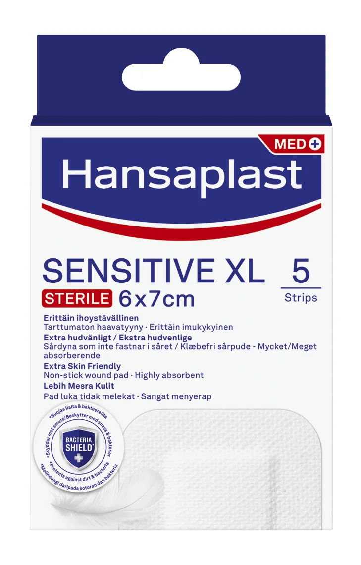 Hansaplast Sensitive XL Strips 5 st - Plåster