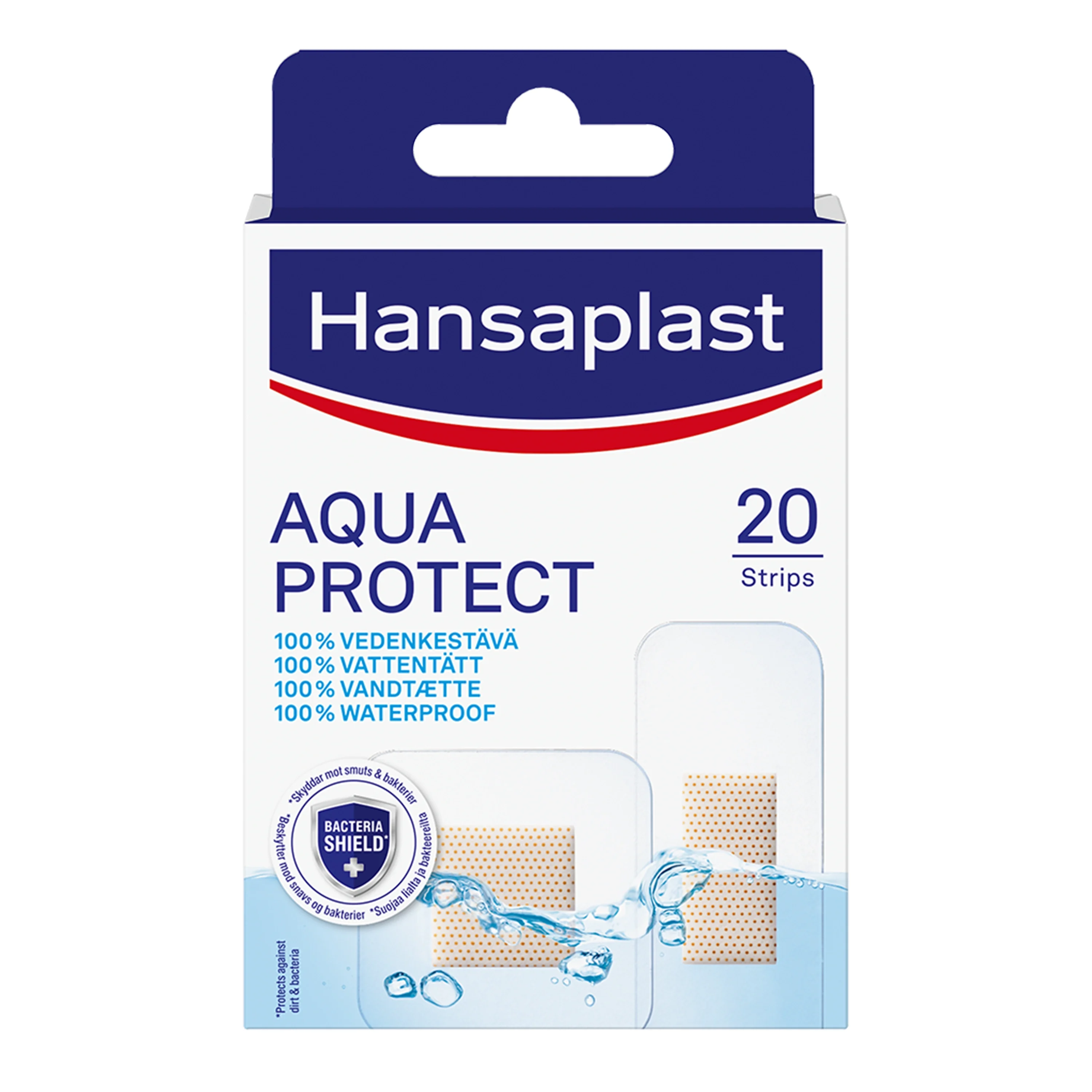 Hansaplast Aqua Protect Strips 20 st - Vattentäta plåster