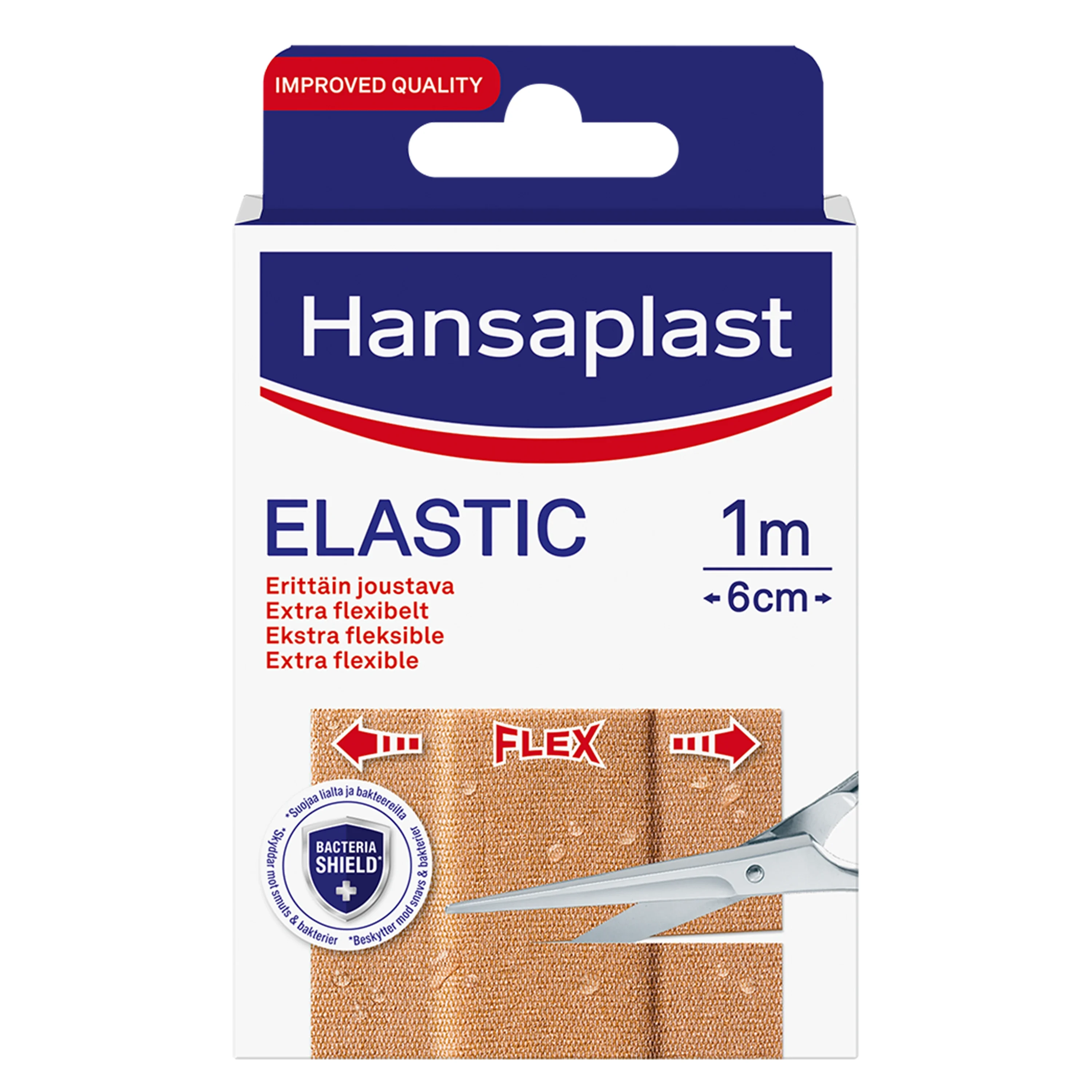 Hansaplast Elastic 1 m x 6 cm - Plåster
