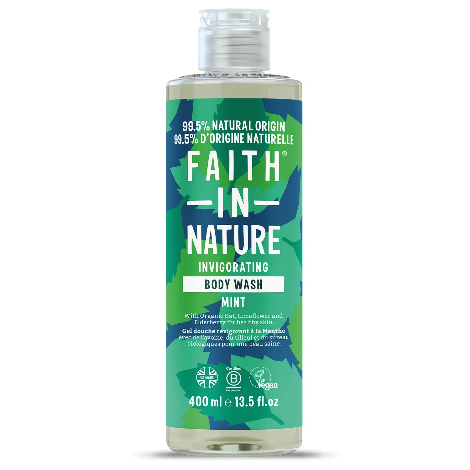 Faith in Nature Body Wash Mint 400ml - Duschkräm & duschtvål