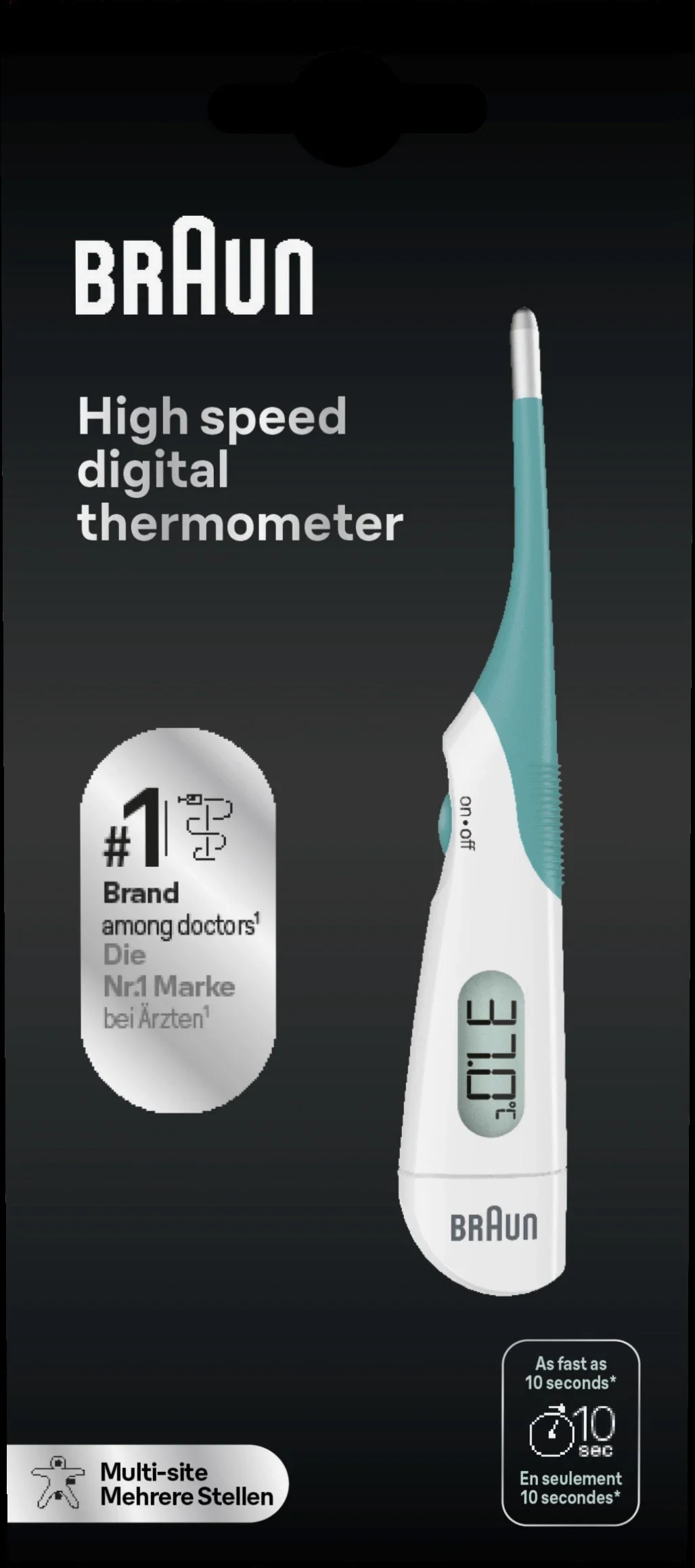 Braun High Speed Thermometer PRT1000 - Muntermometer