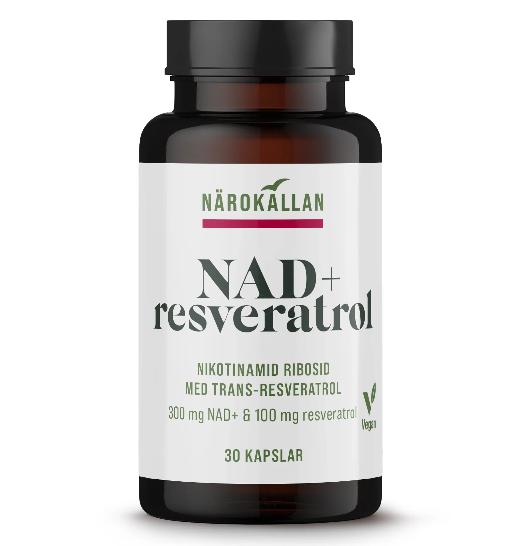 Närokällan NAD+ Resveratrol 30 kapslar - Kosttillskott