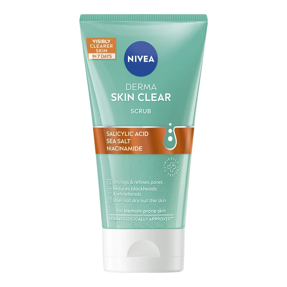 Nivea Derma Skin Clear Anti-Blemish Scrub 150 ml - Exfoliering & peeling för ansikte