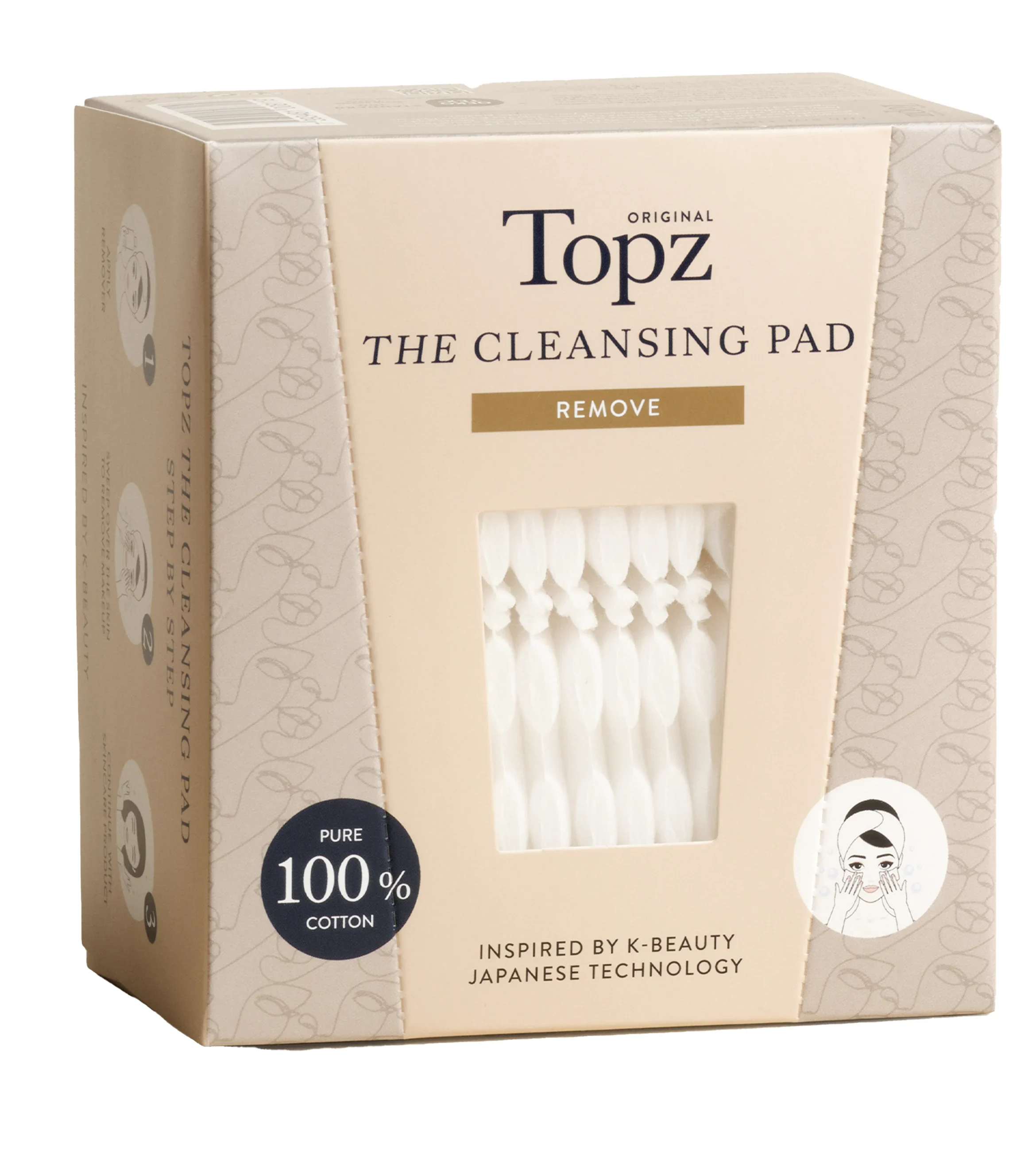 Topz Premium The Cleansing Pad 40 st - Bomullspads