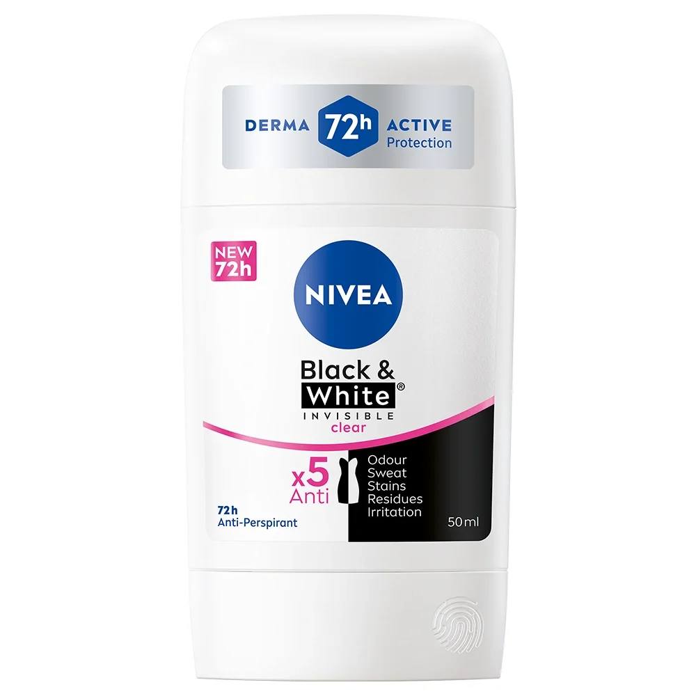 Nivea Black & White Deo Stick 50 ml - Deodorant & antiperspirant för män