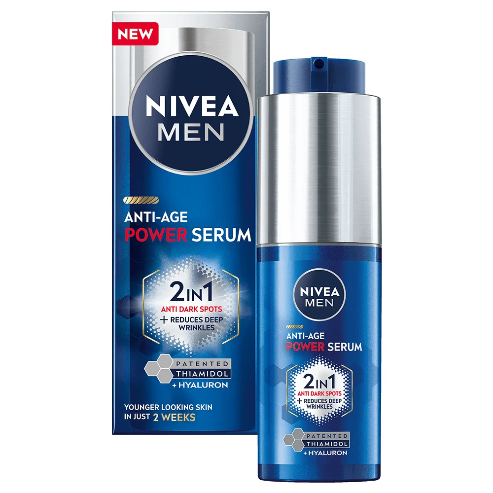 Nivea Men Luminous Anti-Age Power 2in1 Serum 30 ml - Ansiktsvård för män
