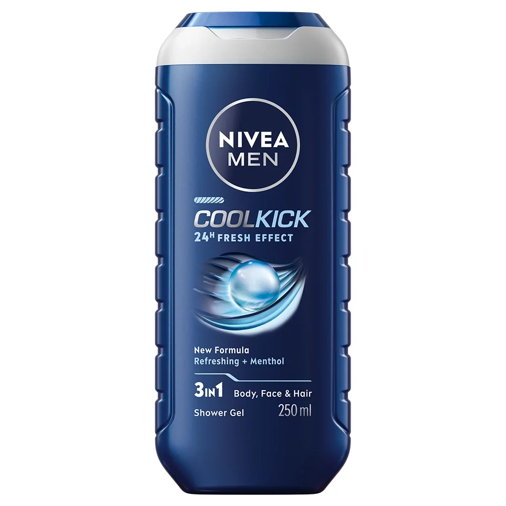 Nivea Men Cool Kick Shower Gel 250 ml - Duschkräm & duschgel för män