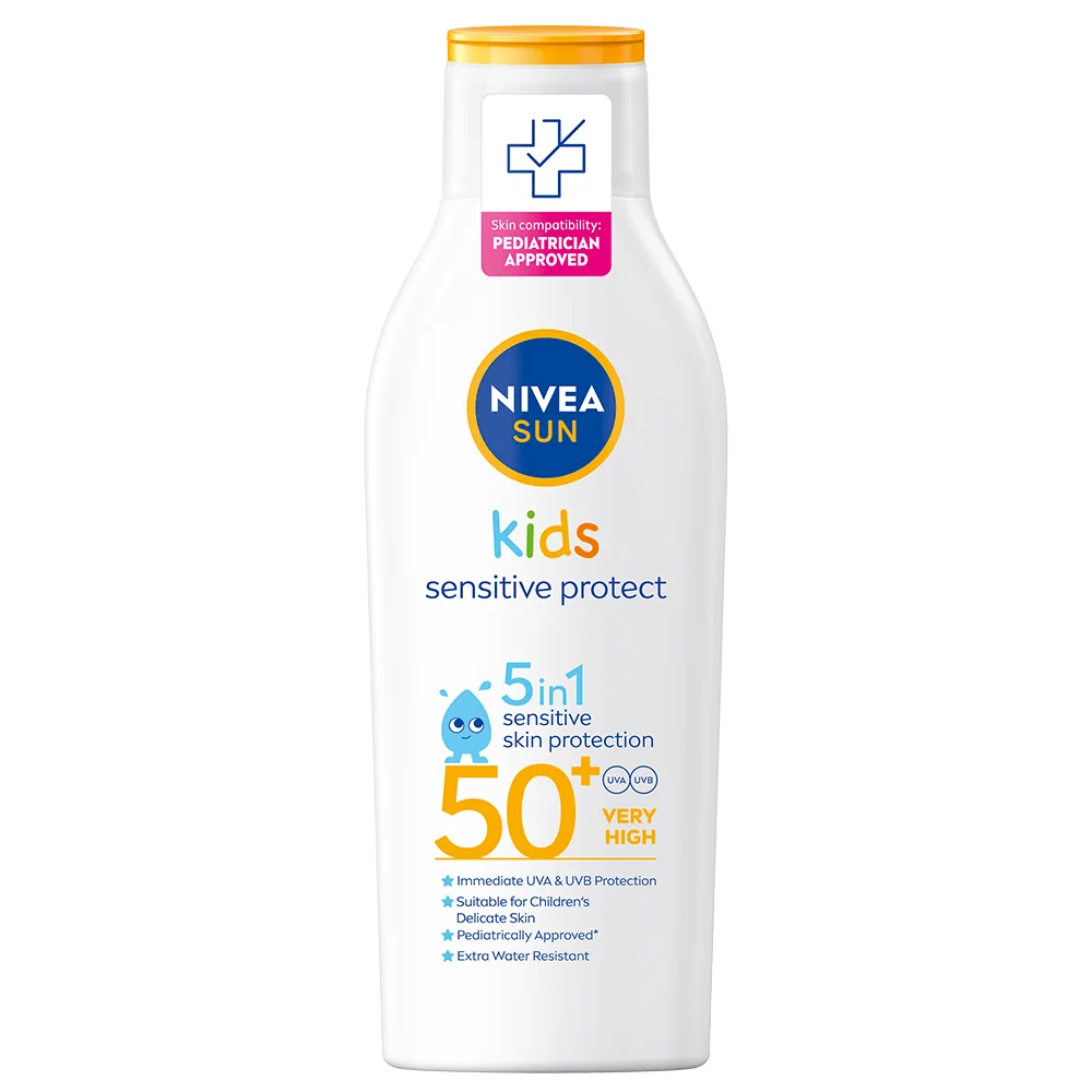 Nivea Sun Kids Sensitive Protect & Play Sun Lotion SPF 50+ 200 ml - Solkräm för barn