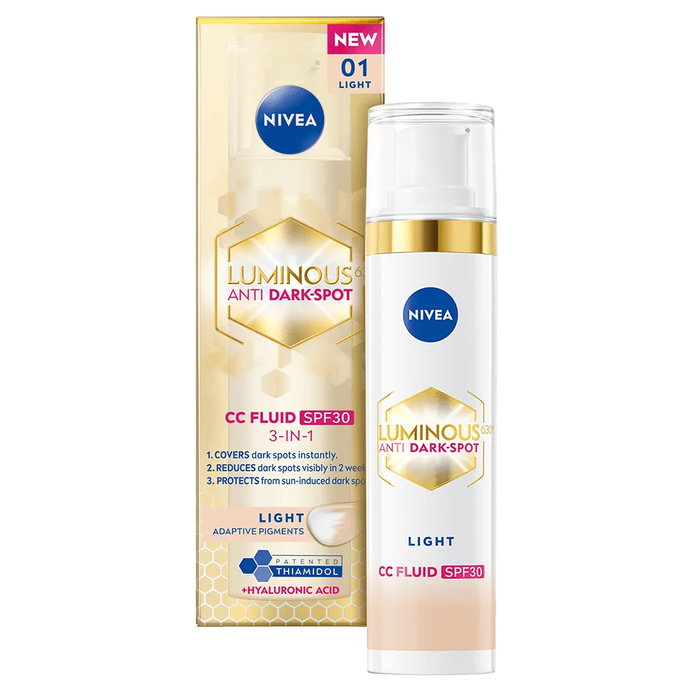 Nivea Luminous 630 Anti Dark-Spot CC Fluid 3-in-1 40 ml 01 Light - CC-cream