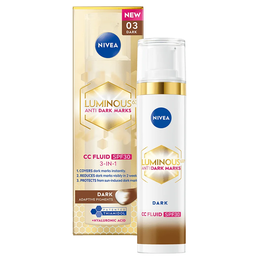 Nivea Luminous 630 Anti Dark-Spot CC Fluid 3-in-1 40 ml 03 Dark - CC-cream