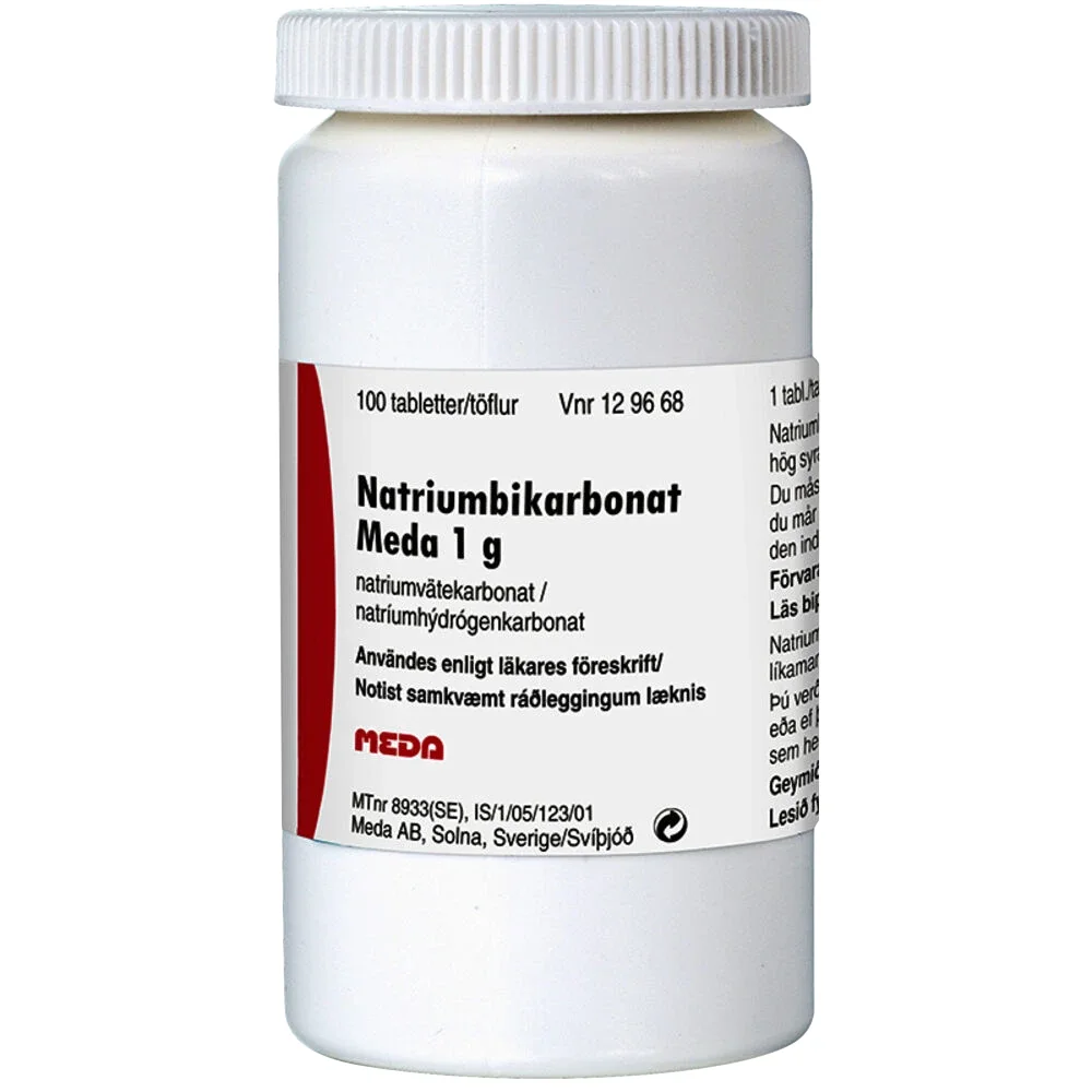 Natriumbikarbonat Meda tablett 1 g 100 st - Hälsa & livsstil