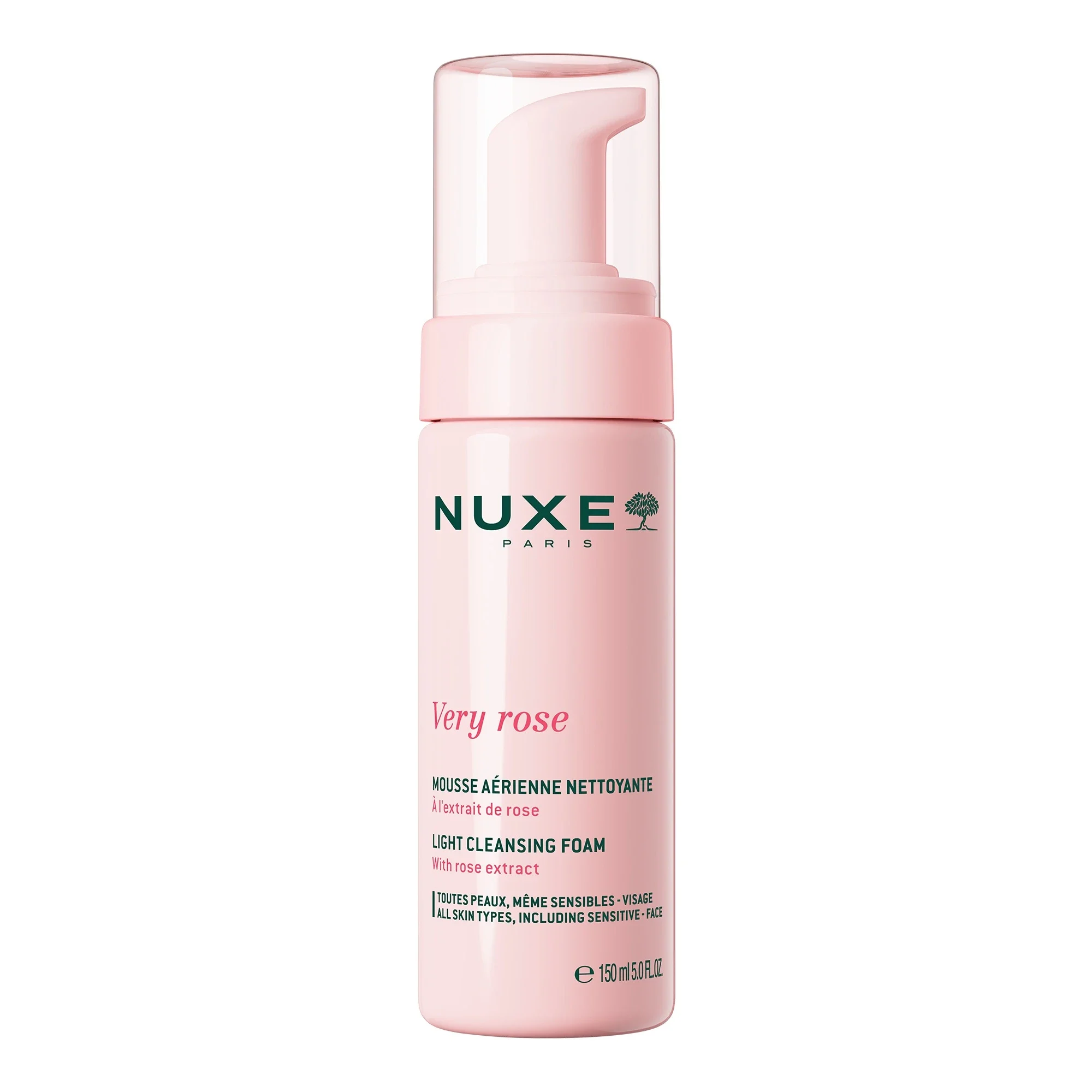 NUXE Very Rose Light Cleansing Foam 150 ml - Ansiktsrengöring