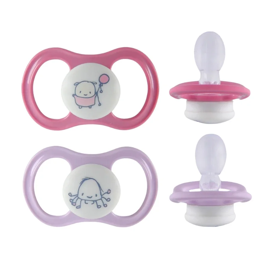 ESSKA Happy Glow 4+m Silikon Rosa 2-pack - Nappar