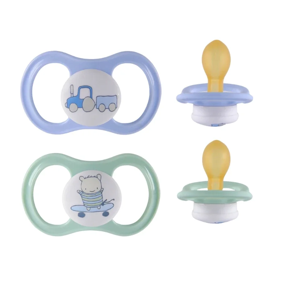 ESSKA Happy 4+m Latex Blå 2-pack - Nappar