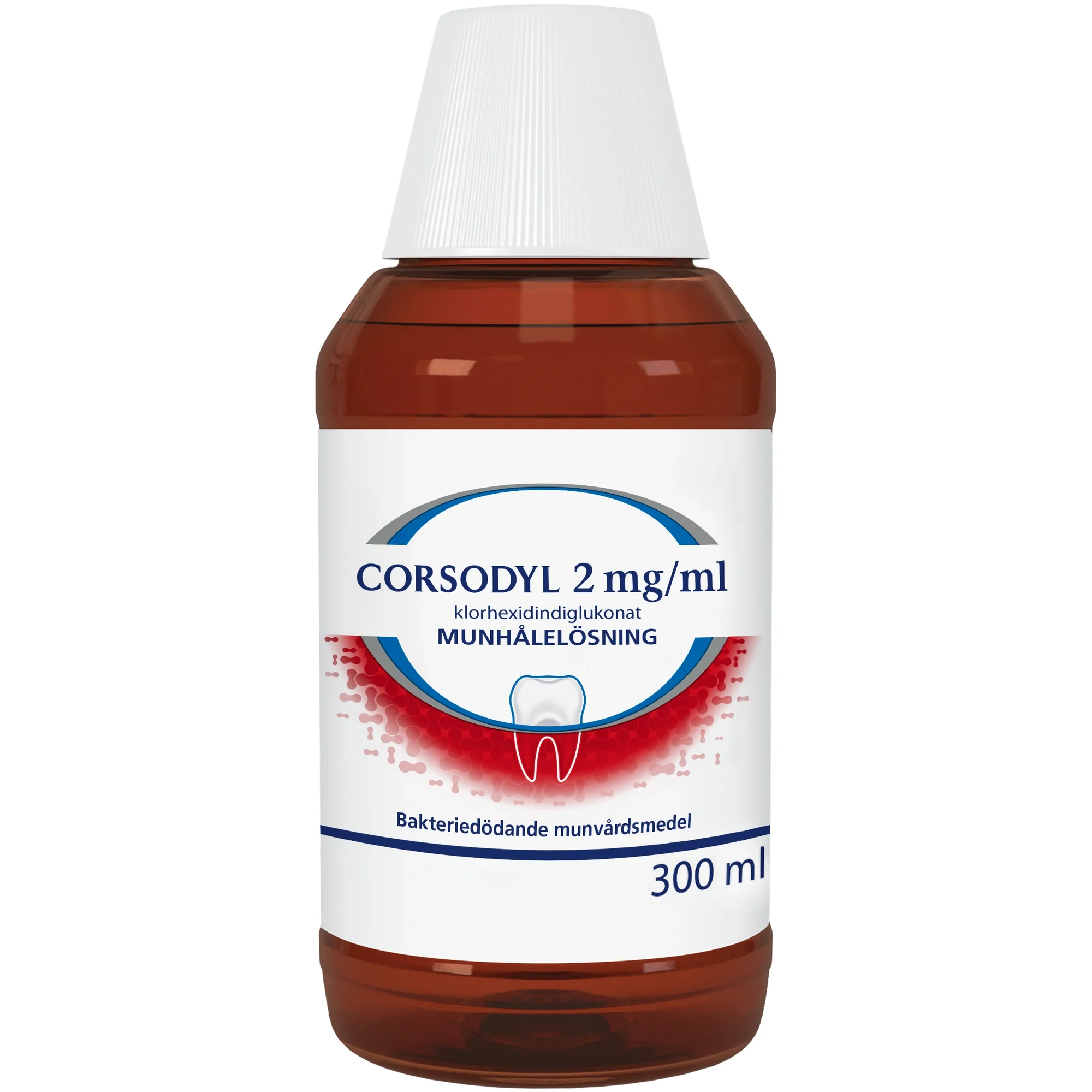 Corsodyl munhålelösning 2 mg/ml 300 ml - Tandköttsinflammation