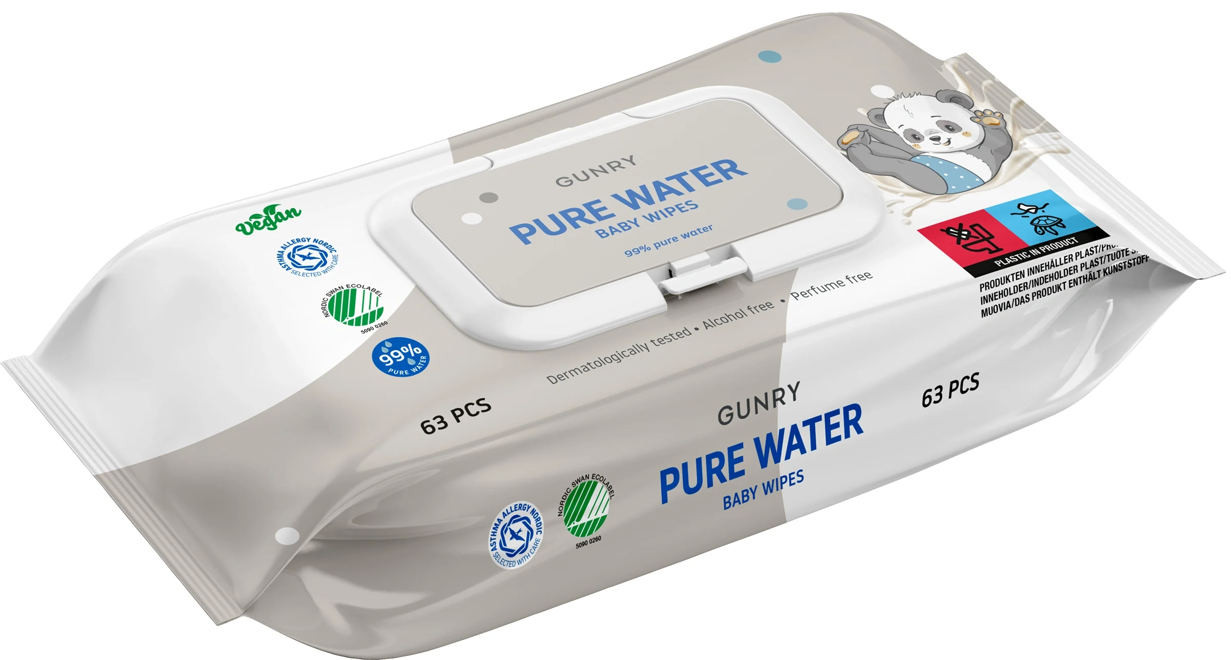 Gunry Baby Water Wipes 63 st - Våtservetter