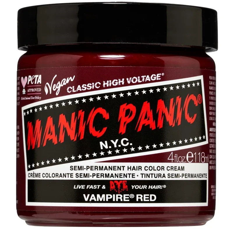 Manic Panic Classic High Voltage Semi-Permanent Hair Color Cream 118 ml Vampire Red - Hårfärg