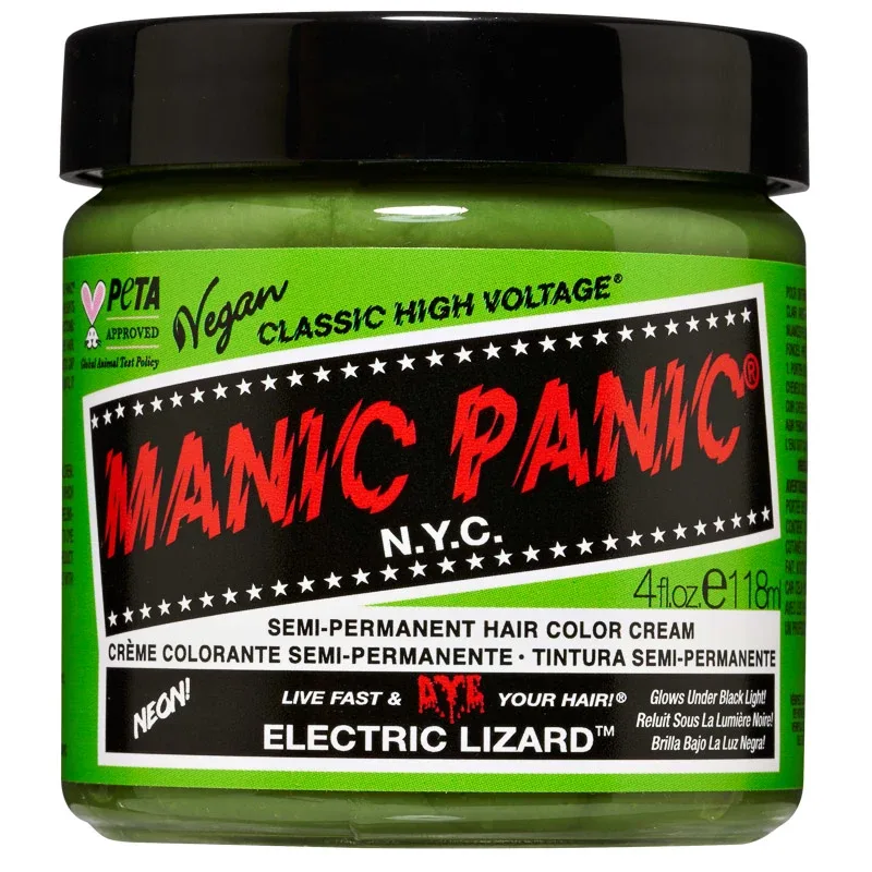 Manic Panic Classic High Voltage Semi-Permanent Hair Color Cream 118 ml Electric Lizard - Hårfärg