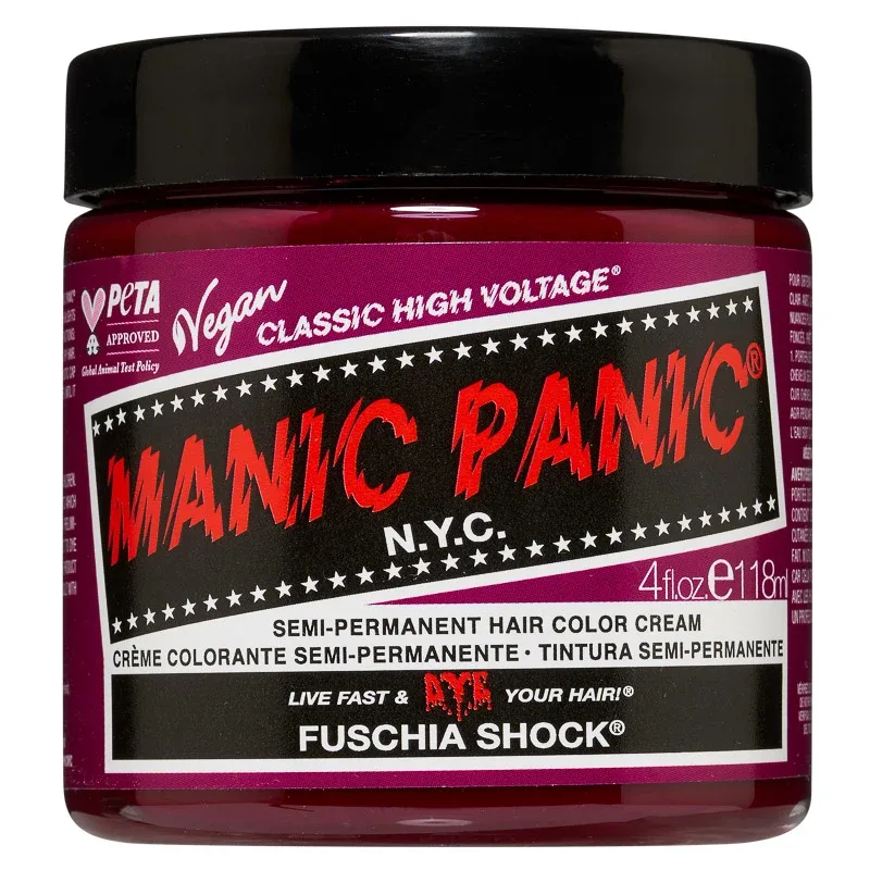 Manic Panic Classic High Voltage Semi-Permanent Hair Color Cream 118 ml Fuschia Shock - Hårfärg