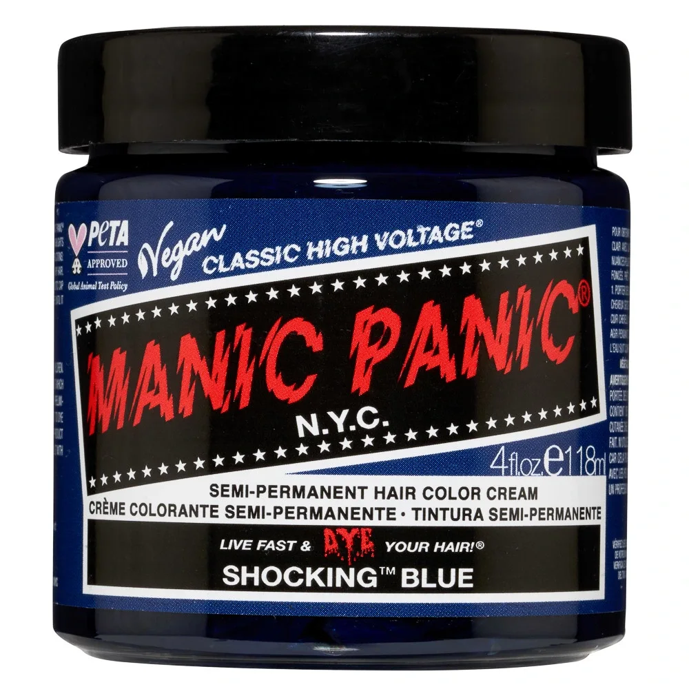 Manic Panic Classic High Voltage Semi-Permanent Hair Color Cream 118 ml Shocking Blue - Hårfärg