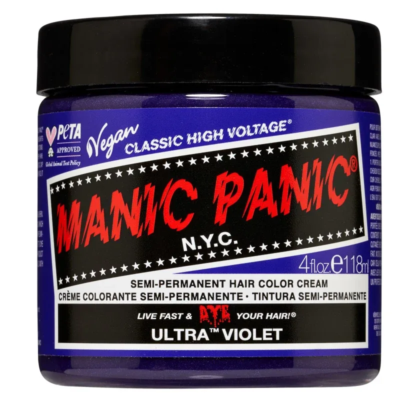 Manic Panic Classic High Voltage Semi-Permanent Hair Color Cream 118 ml Ultra Violet - Hårfärg