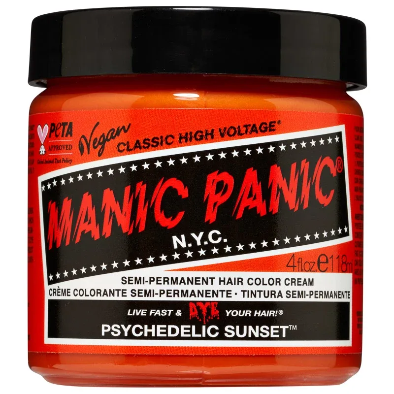 Manic Panic Classic High Voltage Semi-Permanent Hair Color Cream 118 ml Psychedelic Sunset - Hårfärg
