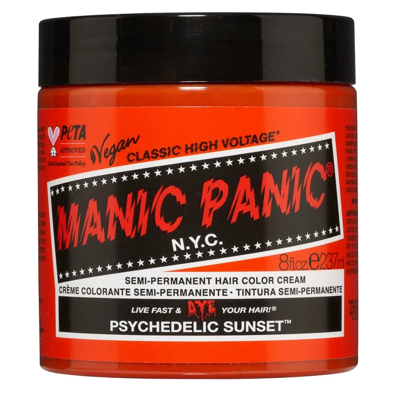 Manic Panic Classic High Voltage Semi-Permanent Hair Color Cream 237 ml Psychedelic Sunset - Hårfärg