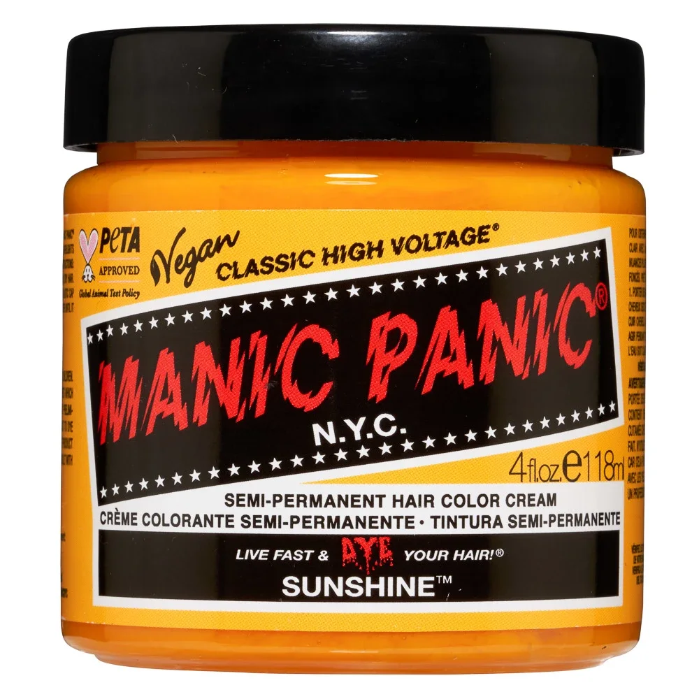 Manic Panic Classic High Voltage Semi-Permanent Hair Color Cream 118 ml Sunshine - Hårfärg