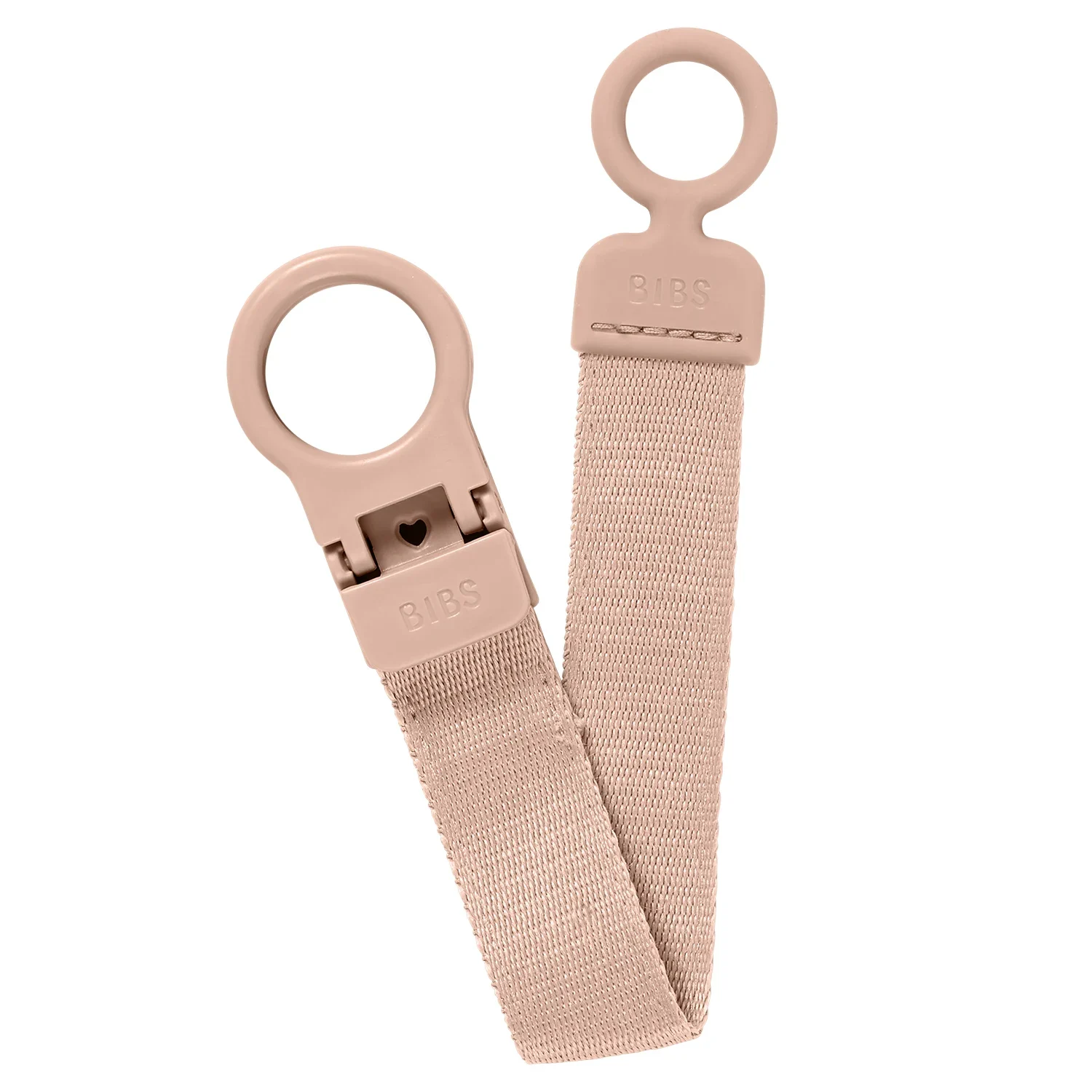 BIBS Pacifier Clip Loop Blush - Napphållare