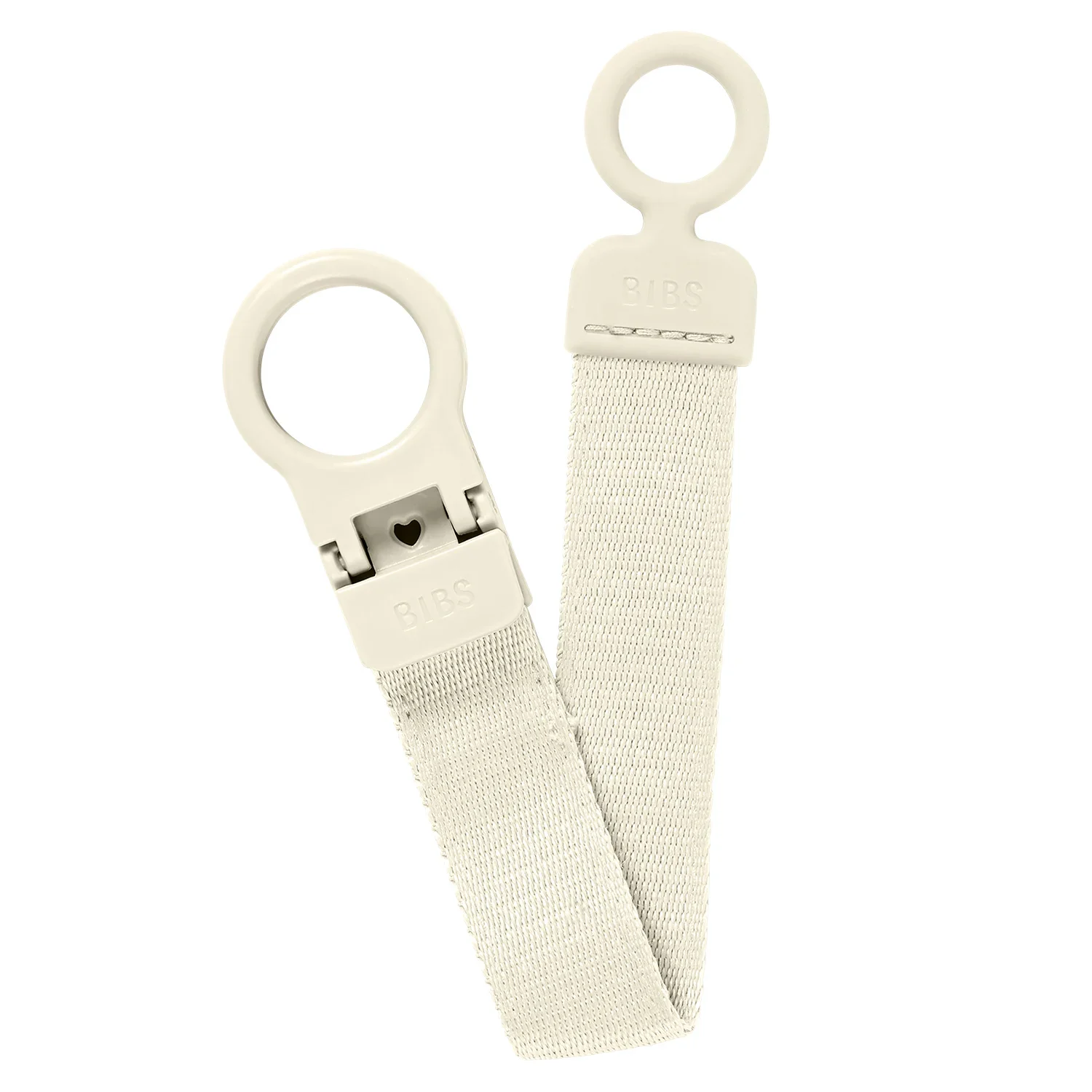 BIBS Pacifier Clip Loop Ivory - Napphållare
