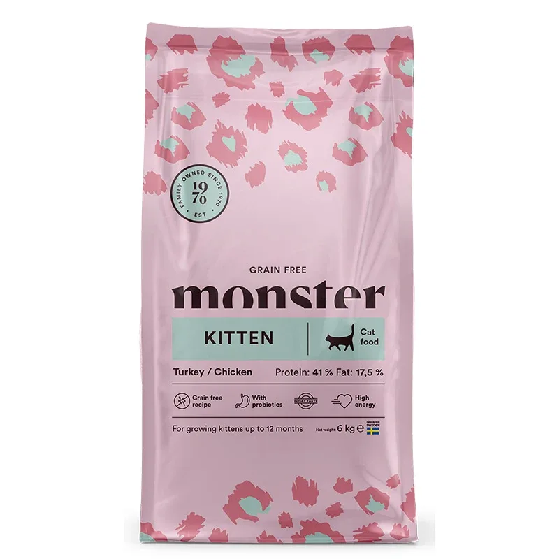 Monster Cat Grain Free Kitten Turkey/Chicken 6 kg - Kattungefoder