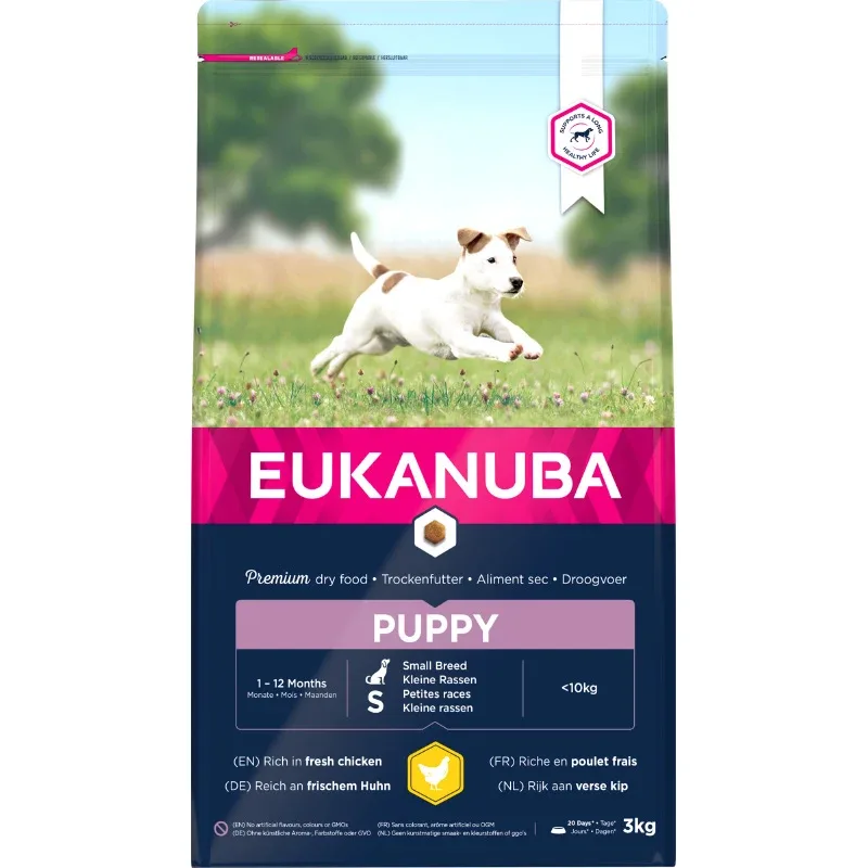 Eukanuba Dog Puppy Small Fresh Chicken 3 kg - Valpfoder